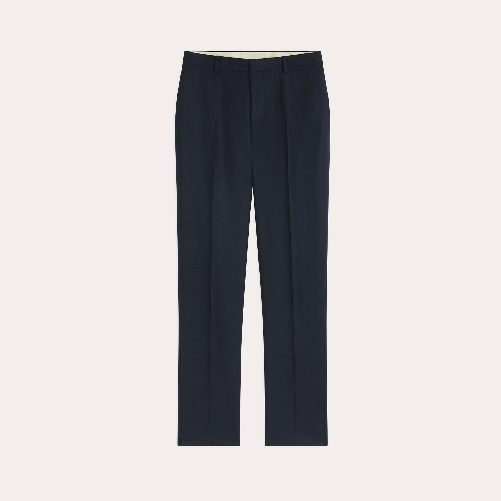 Pantalon en flanelle de laine marine