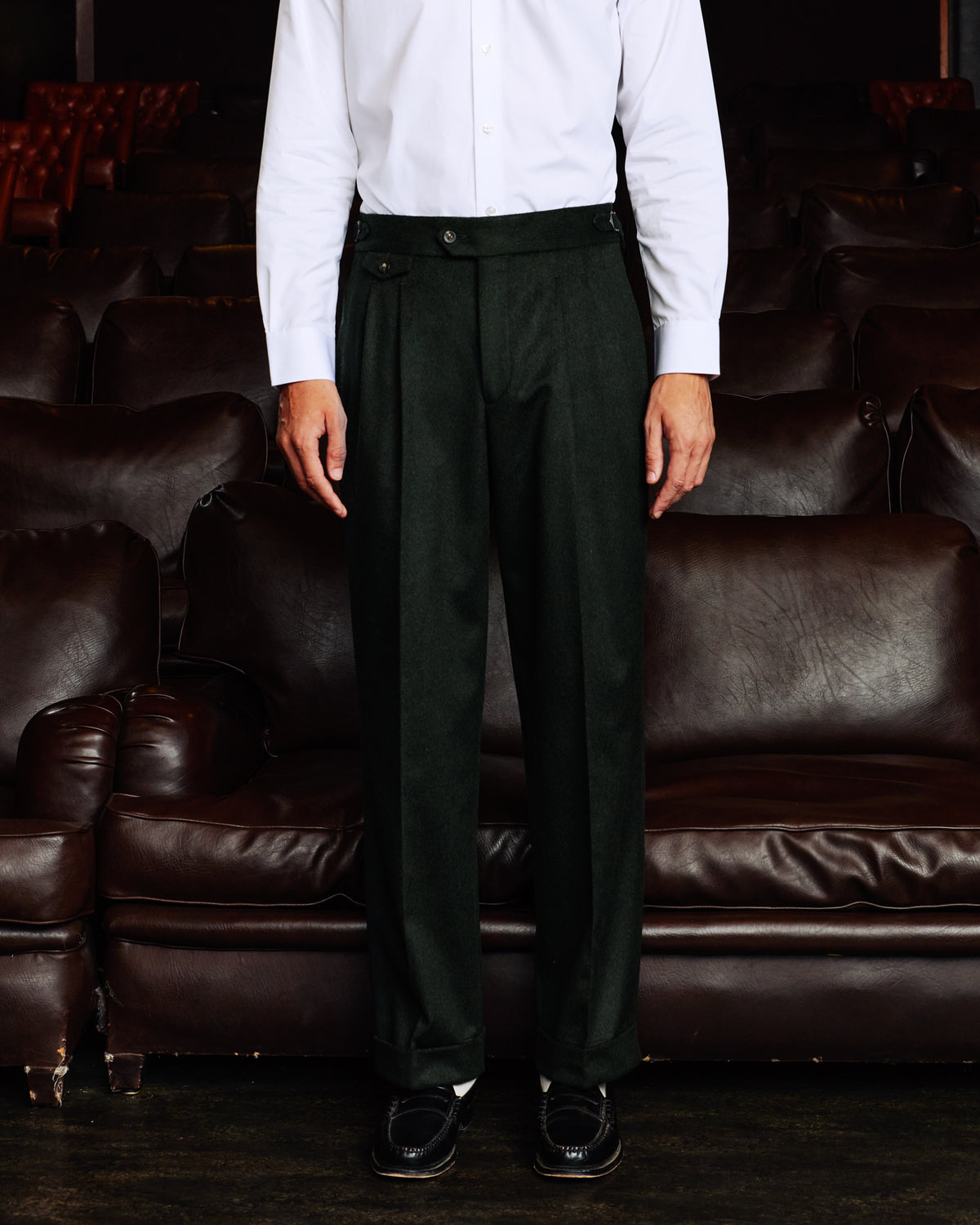 Green Loden wool suit