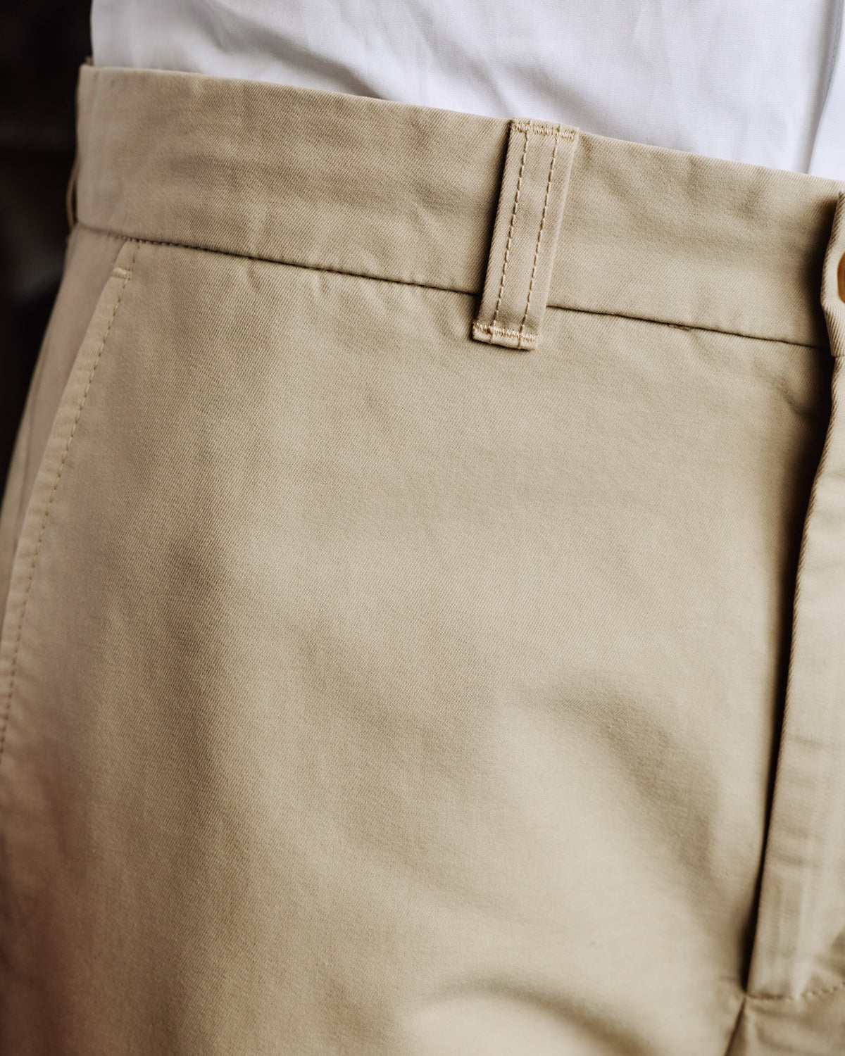 Beige Cargohose aus Baumwolle