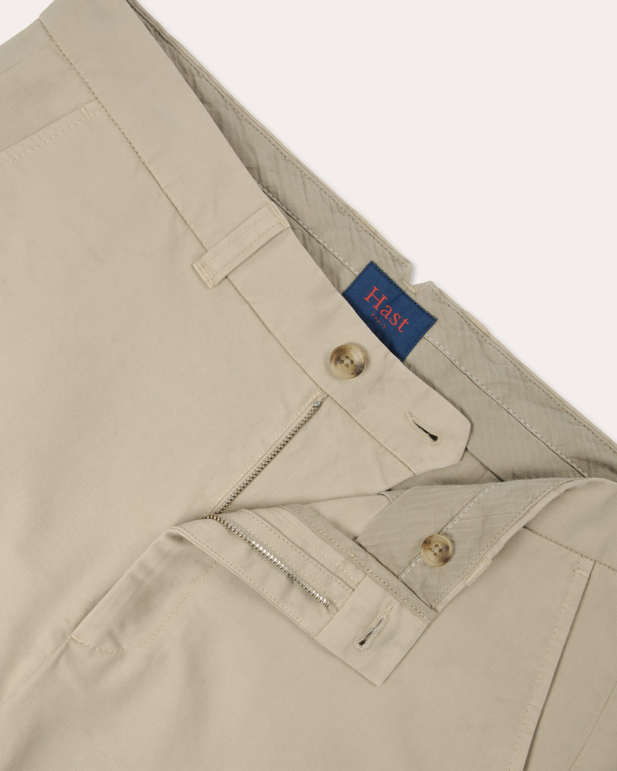 Beige Cargohose aus Baumwolle