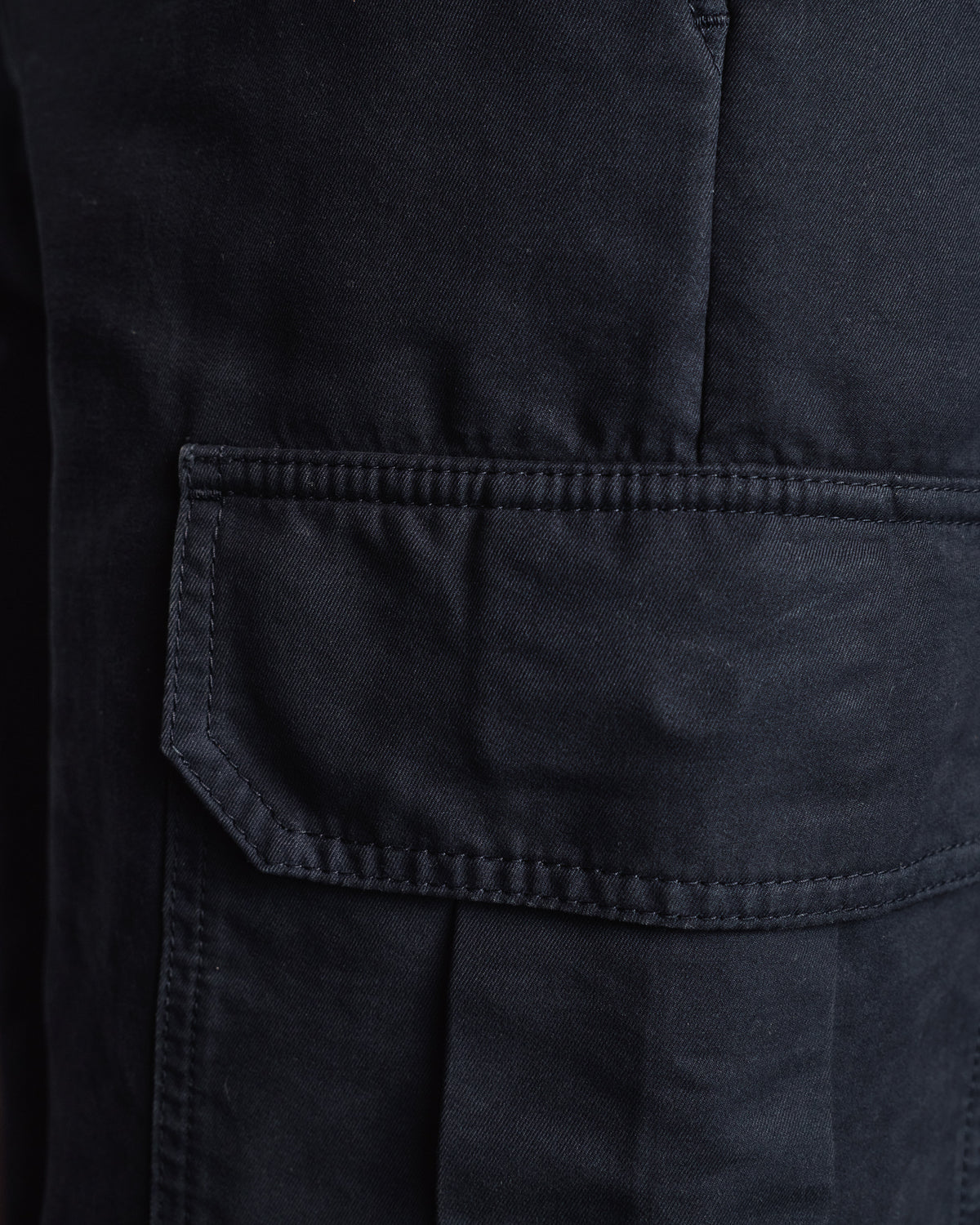 Navy cotton cargo trousers