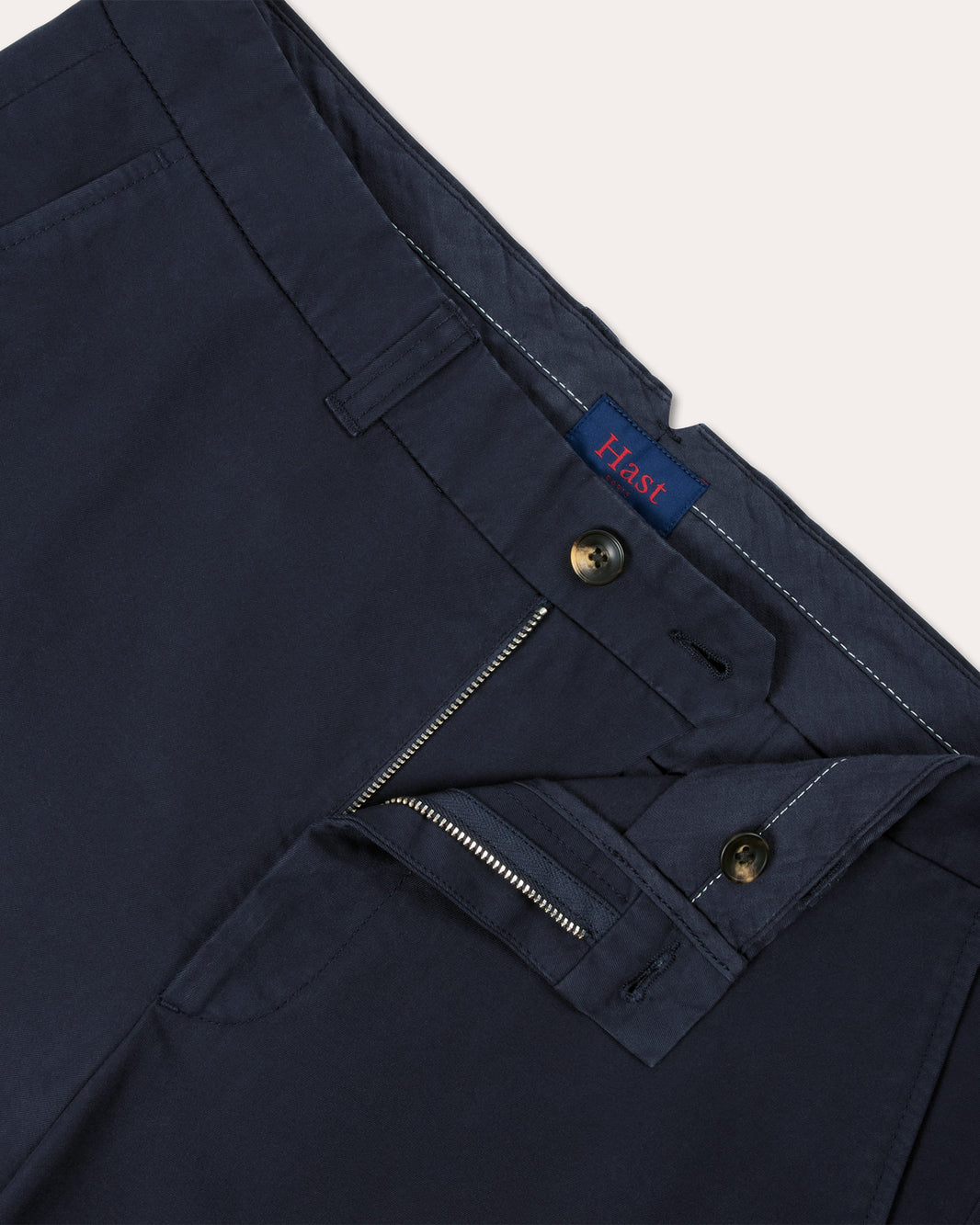 Pantalon cargo en coton marine