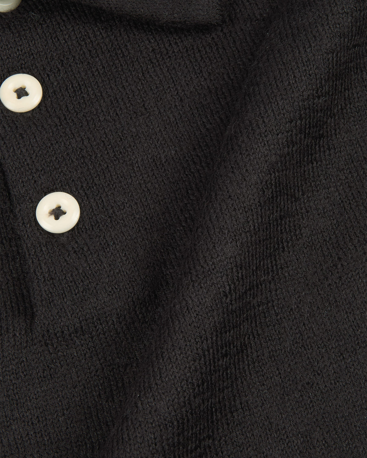 Polo manches longues en laine marron