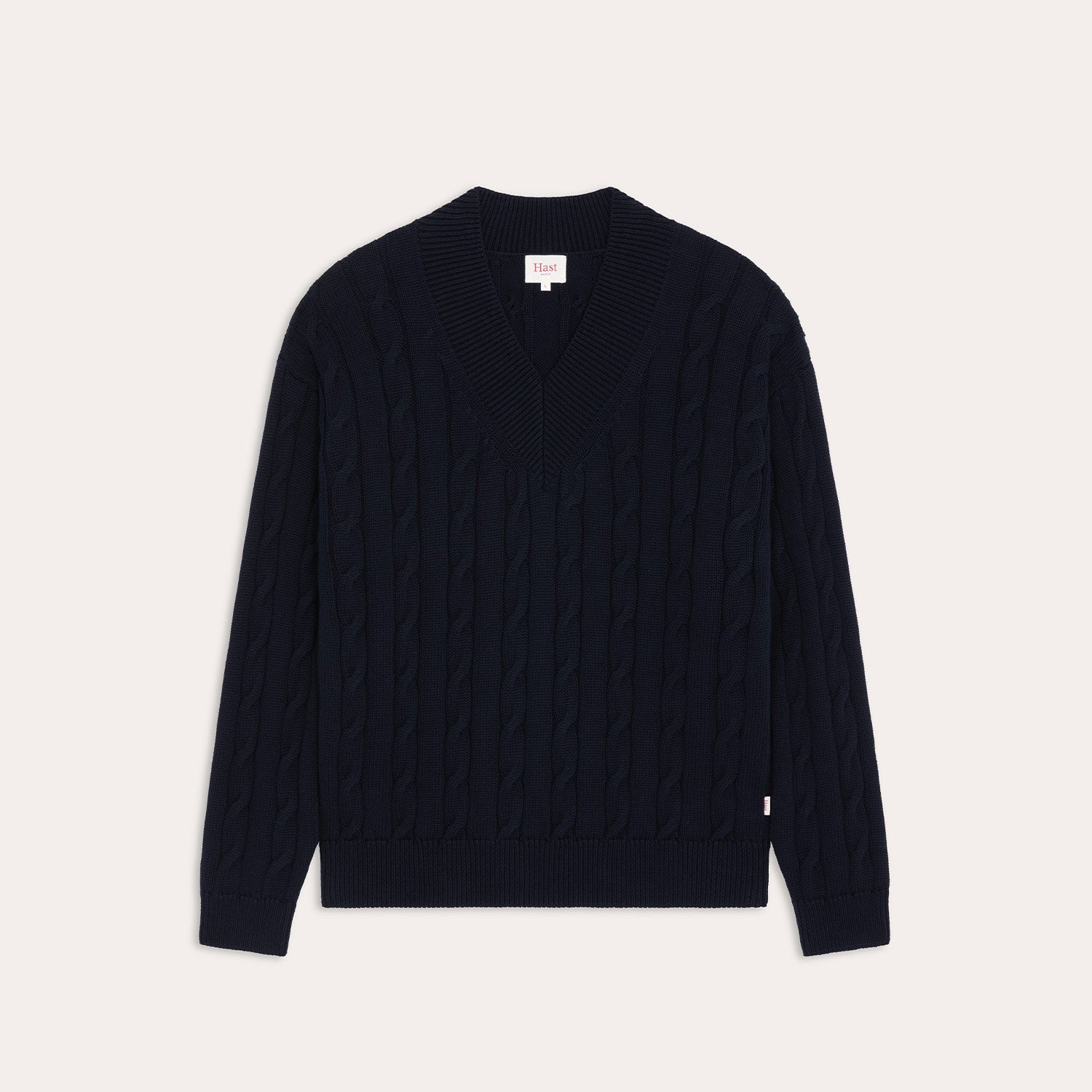 Pull en coton marine