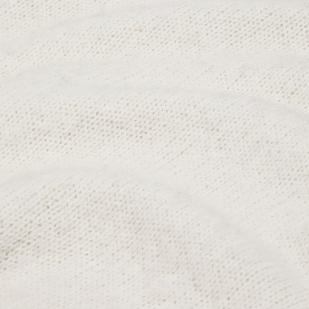 Pull shaggy dog en laine écru