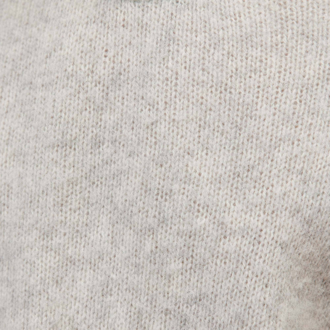 Pull shaggy dog gris clair