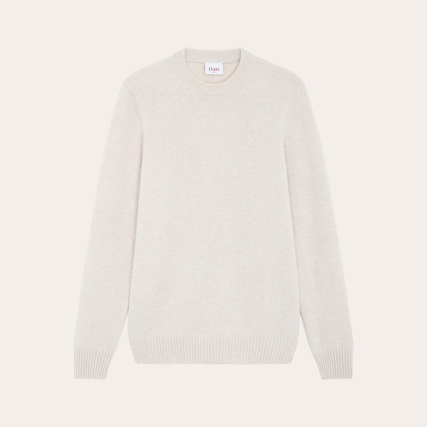 Pull en laine mérinos beige