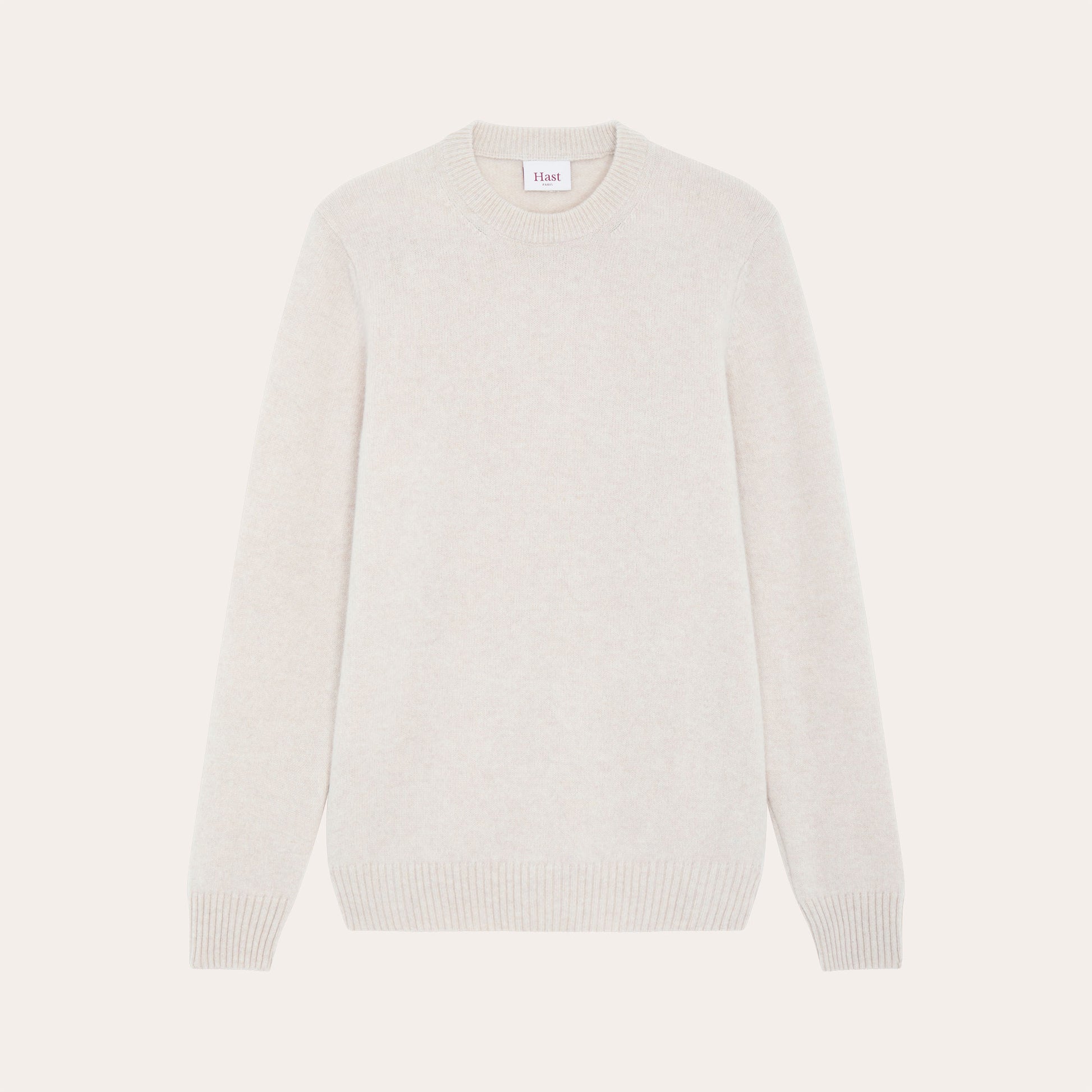 Pull en laine mérinos beige