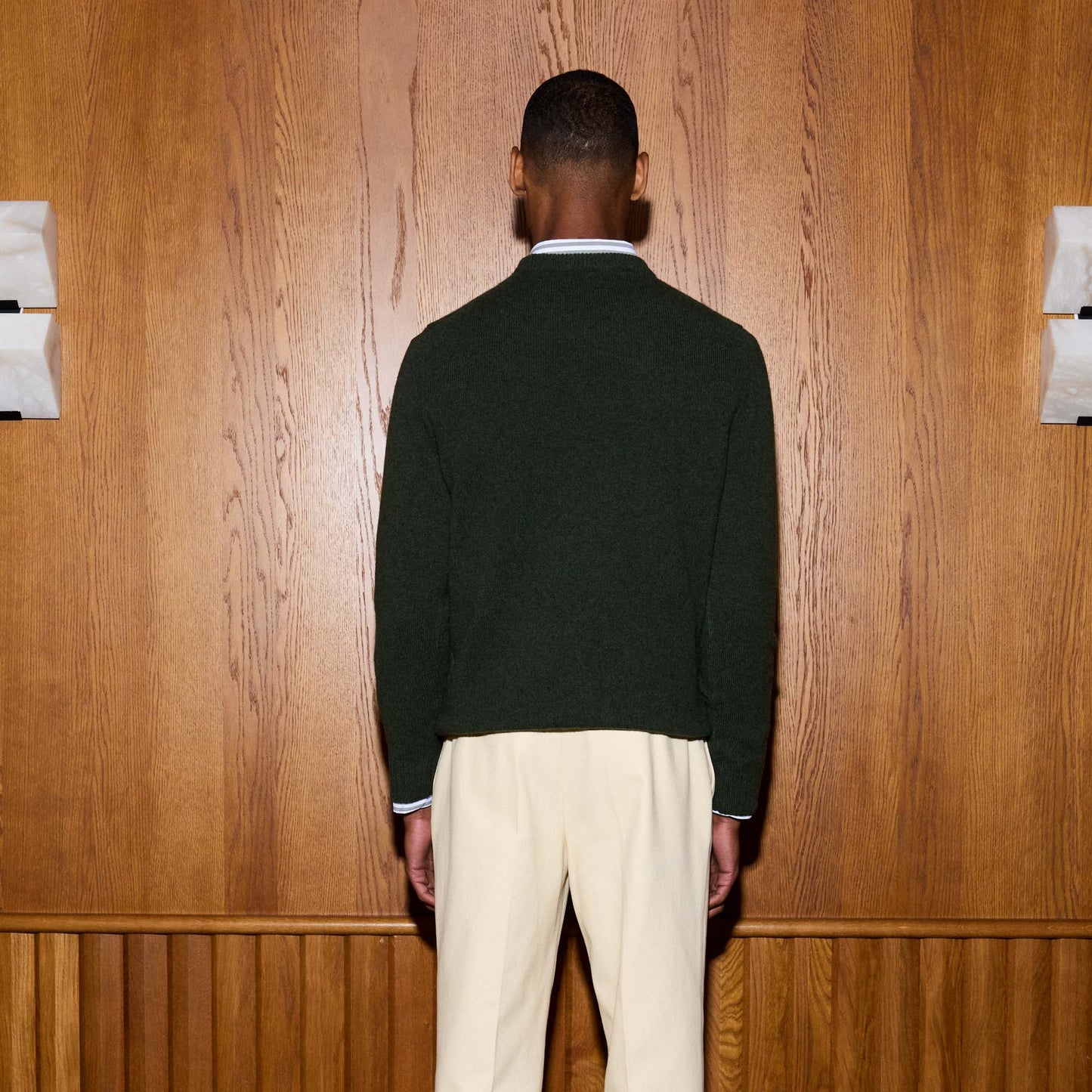 Pull en laine mérinos vert