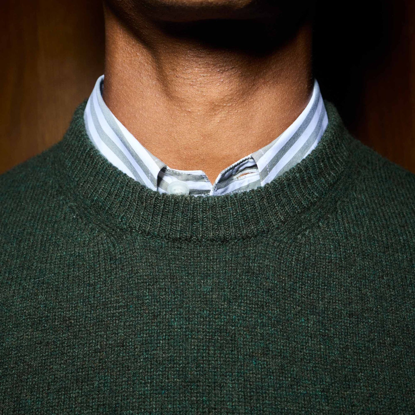 Pull en laine mérinos vert