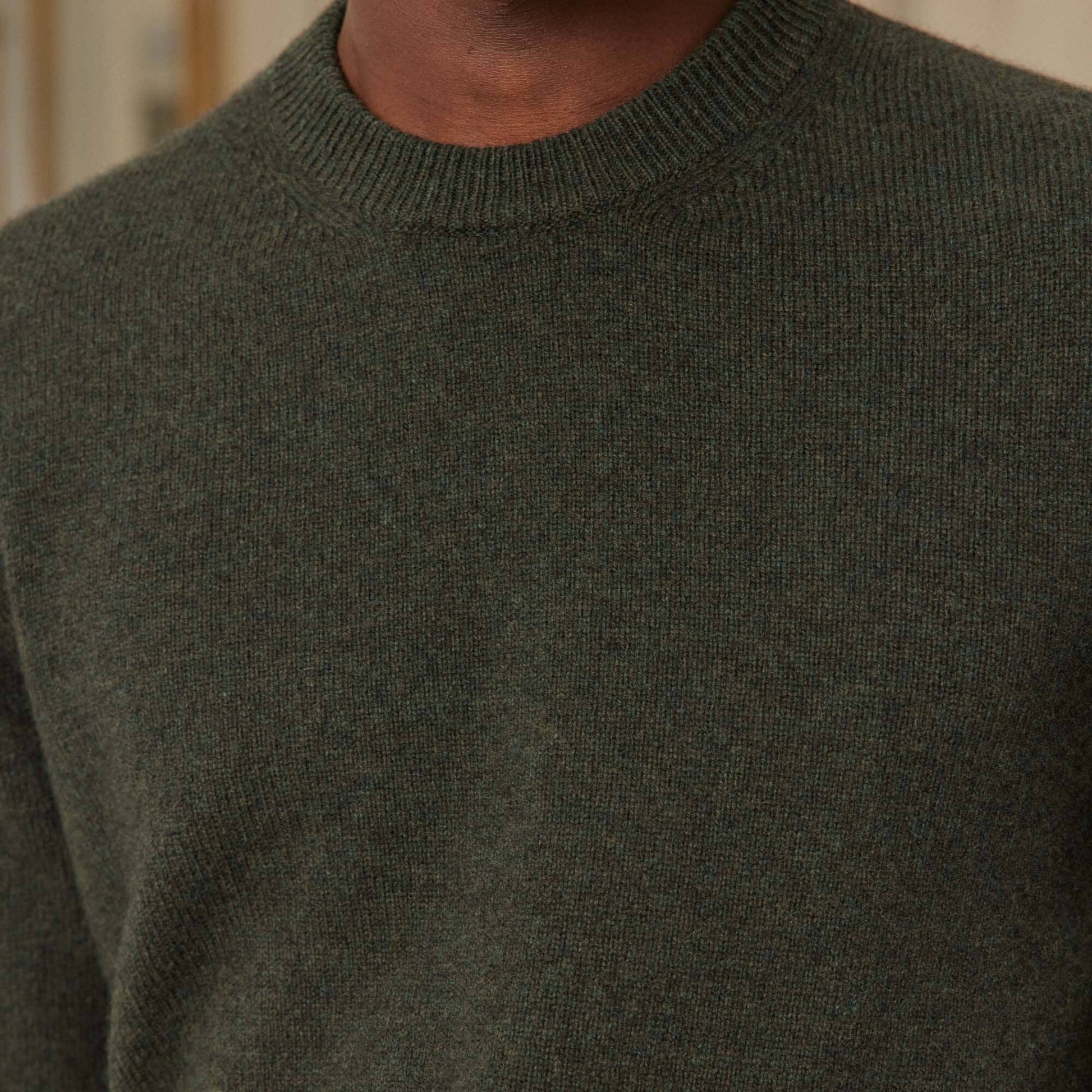 Pull en laine mérinos vert