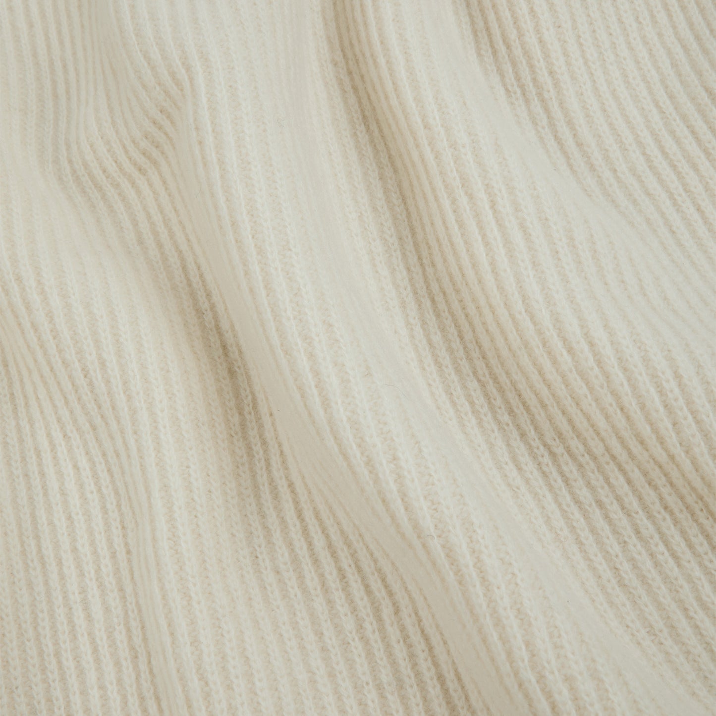 Ecru merino wool trucker sweater