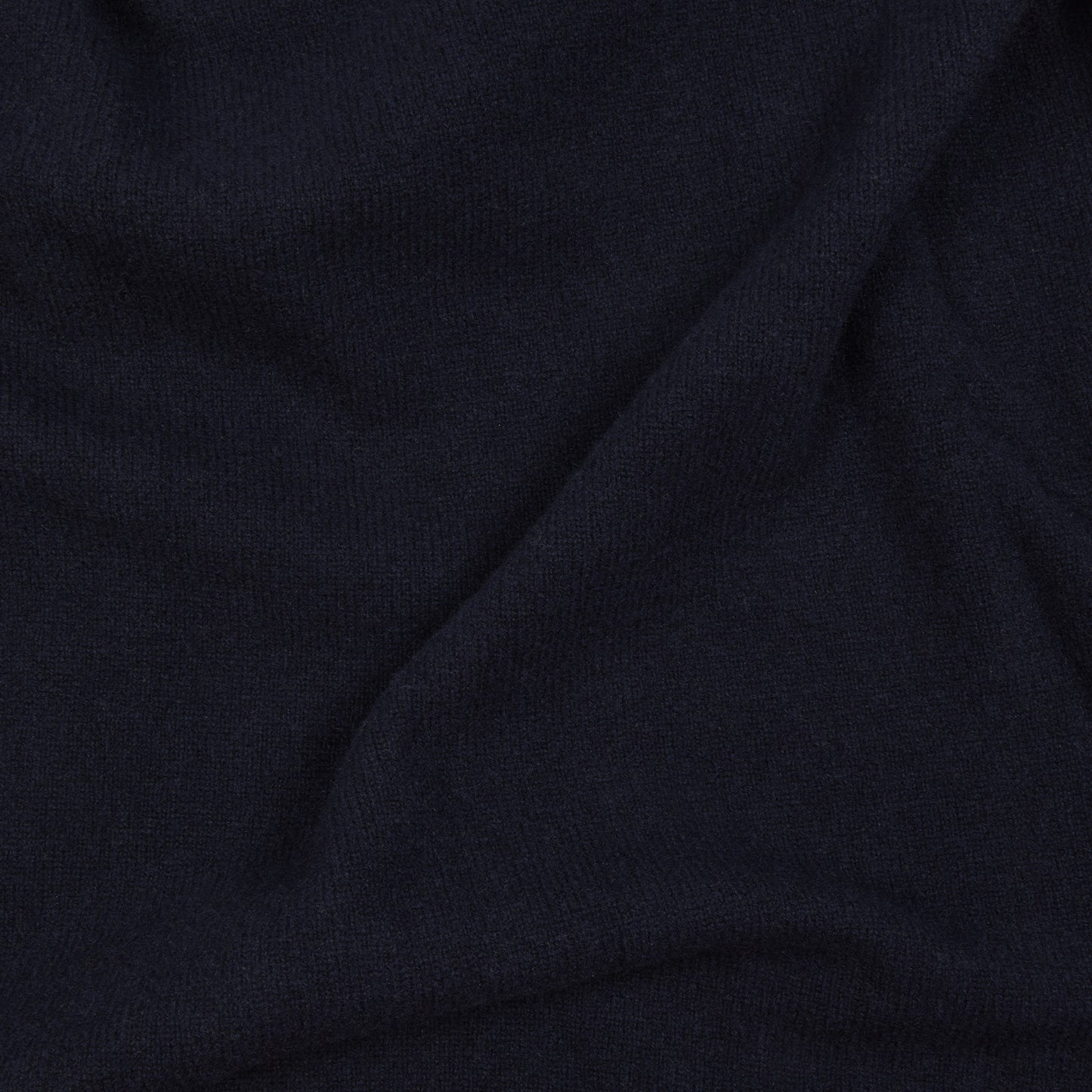 Pull à col polo en laine mérinos marine