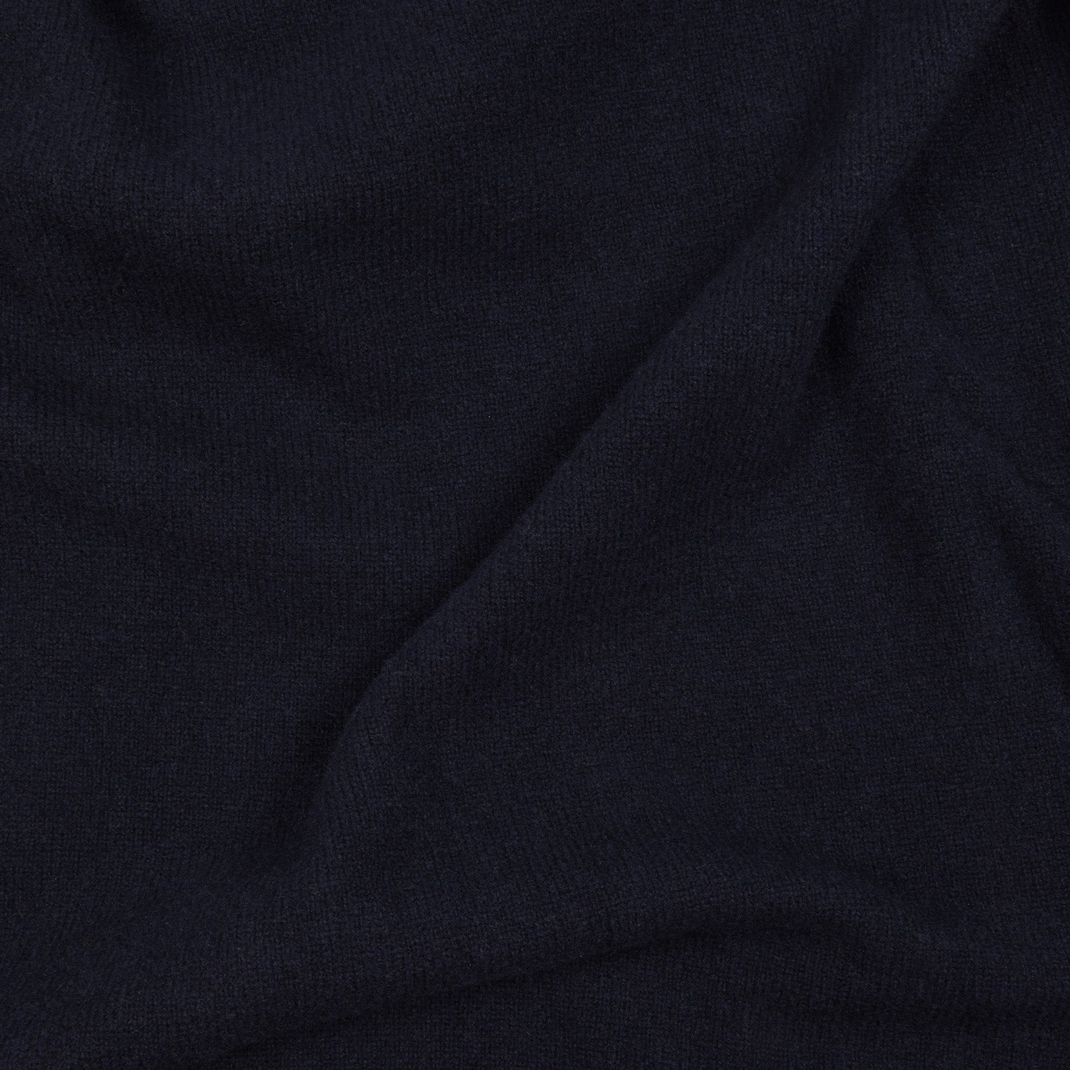 Pull à col polo en laine mérinos marine