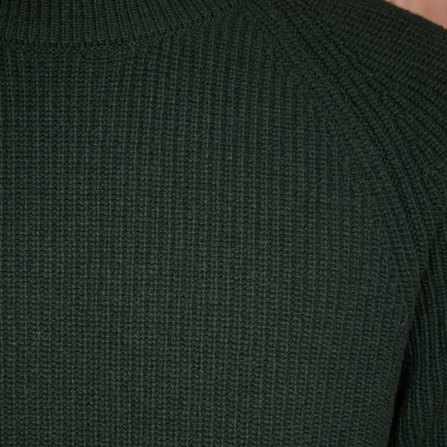 Green merino wool sweater