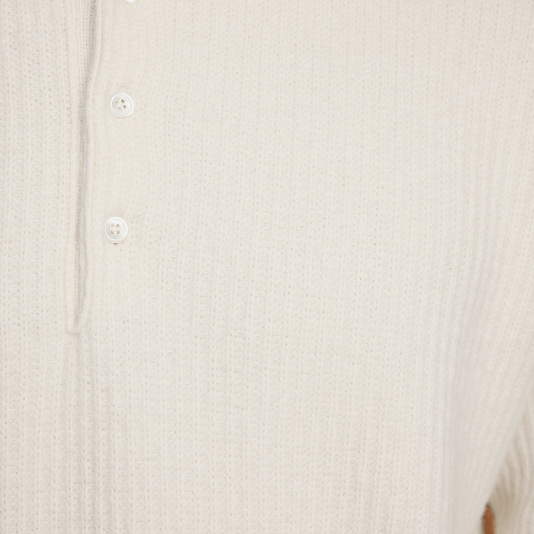Pull en laine mérinos écru