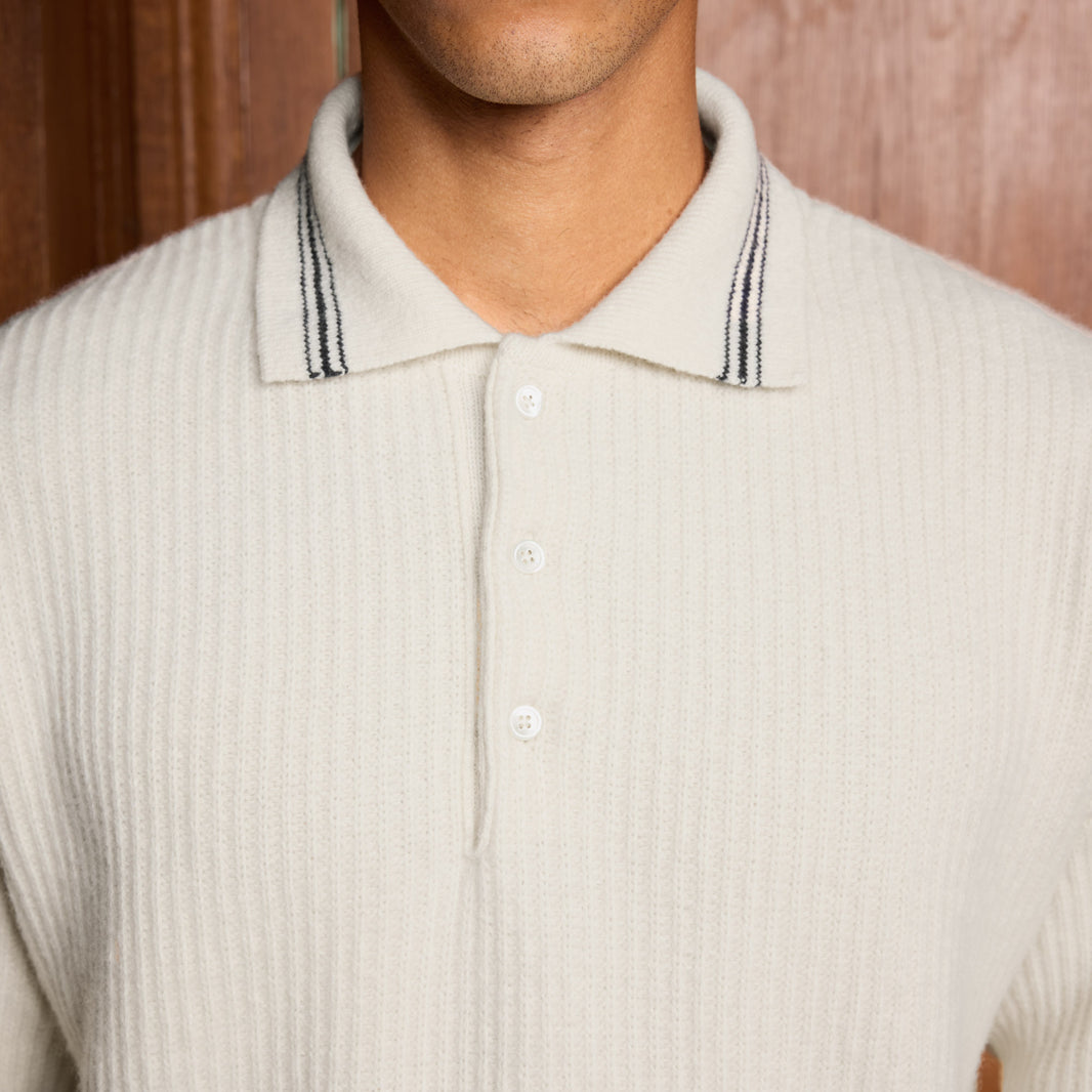 Pull en laine mérinos écru