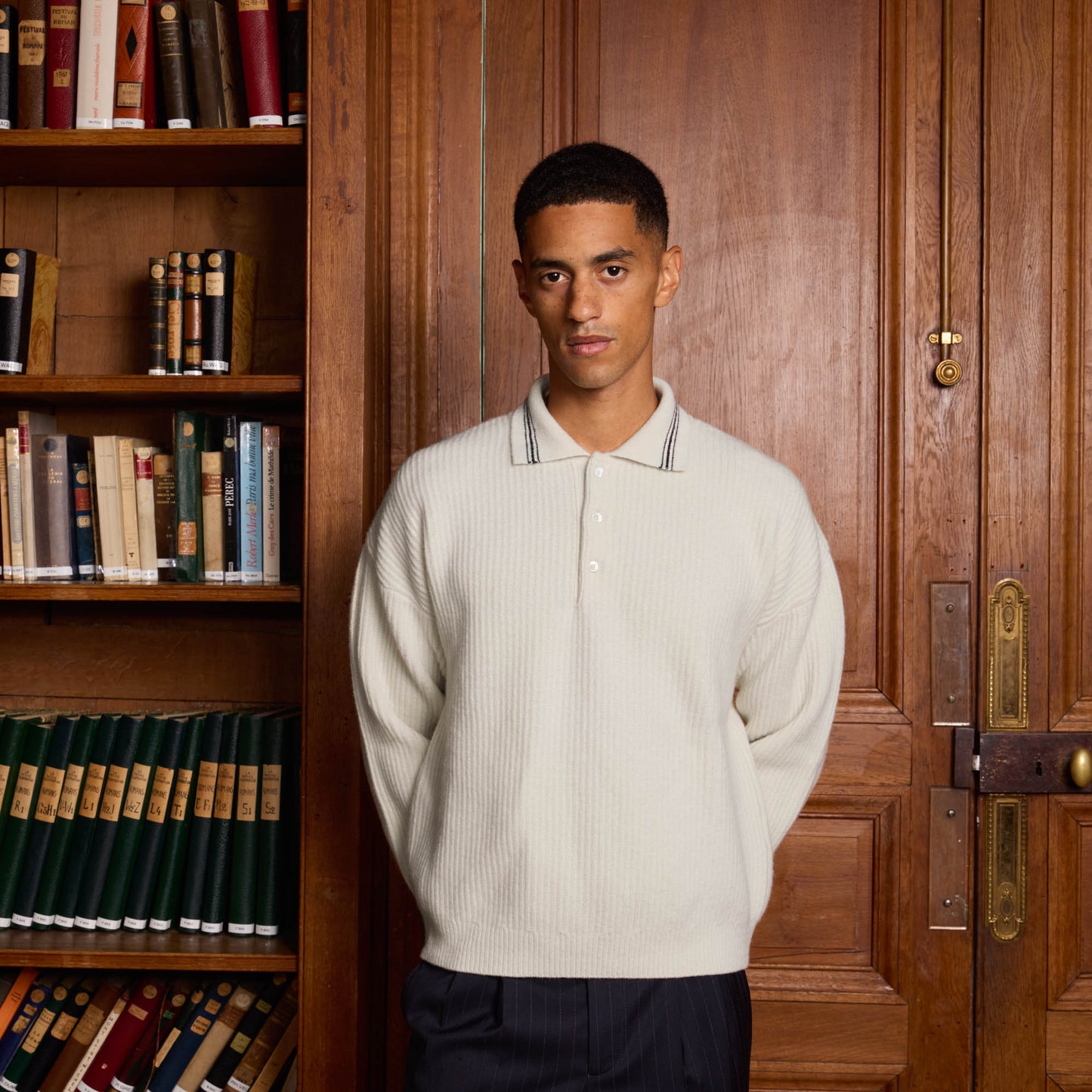 Pull en laine mérinos écru