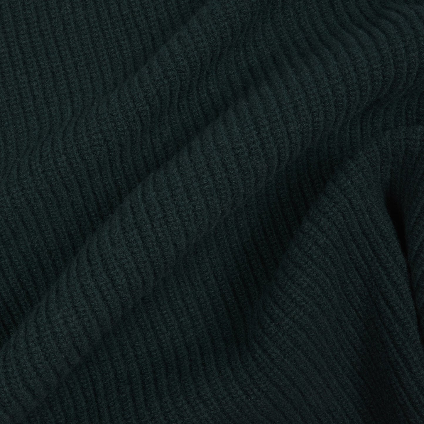 Pine green merino wool cardigan