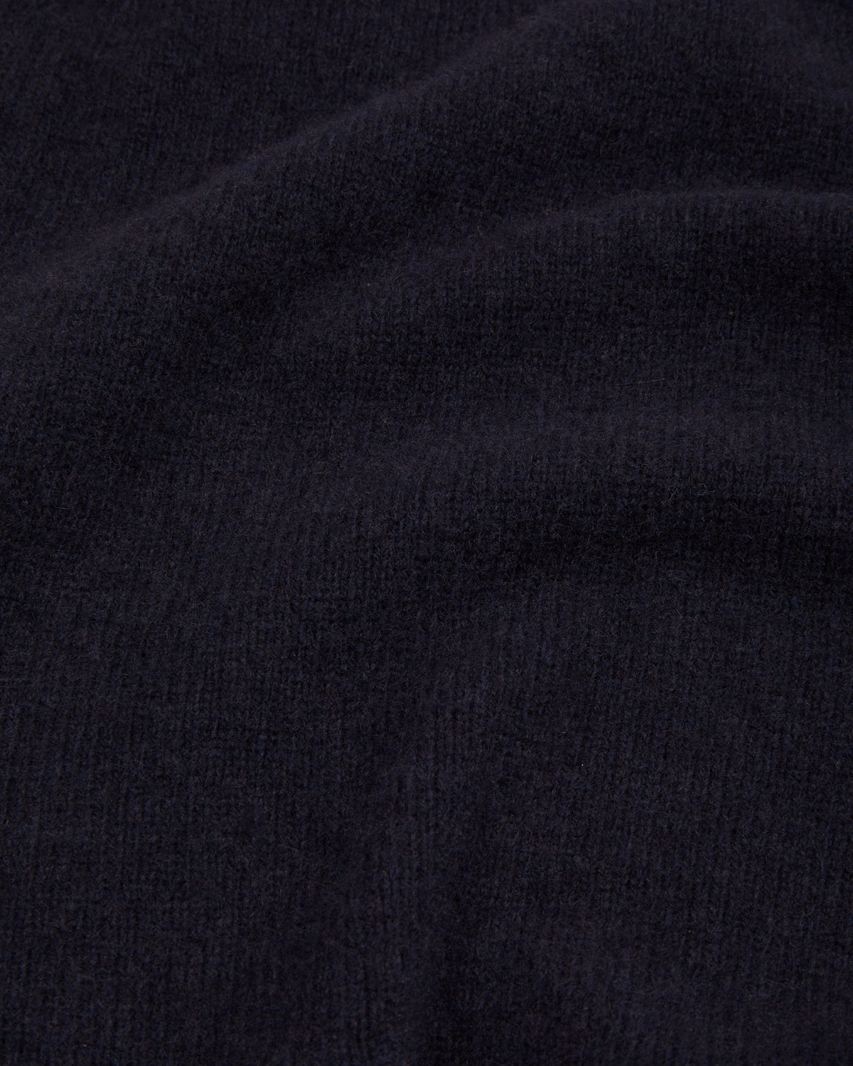 Pull col rond en laine mérinos marine