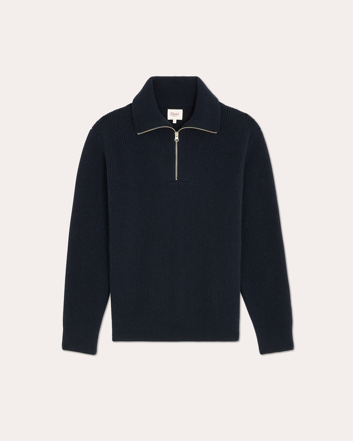 Troyer-Pullover aus extrafeiner Wolle in Marineblau