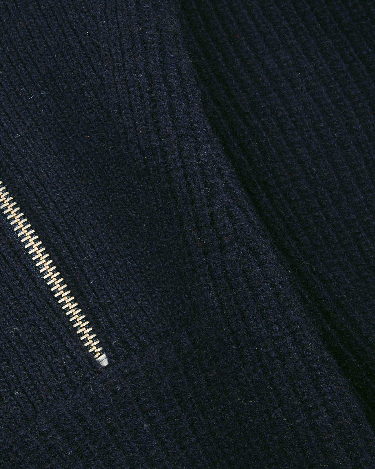 Troyer-Pullover aus extrafeiner Wolle in Marineblau