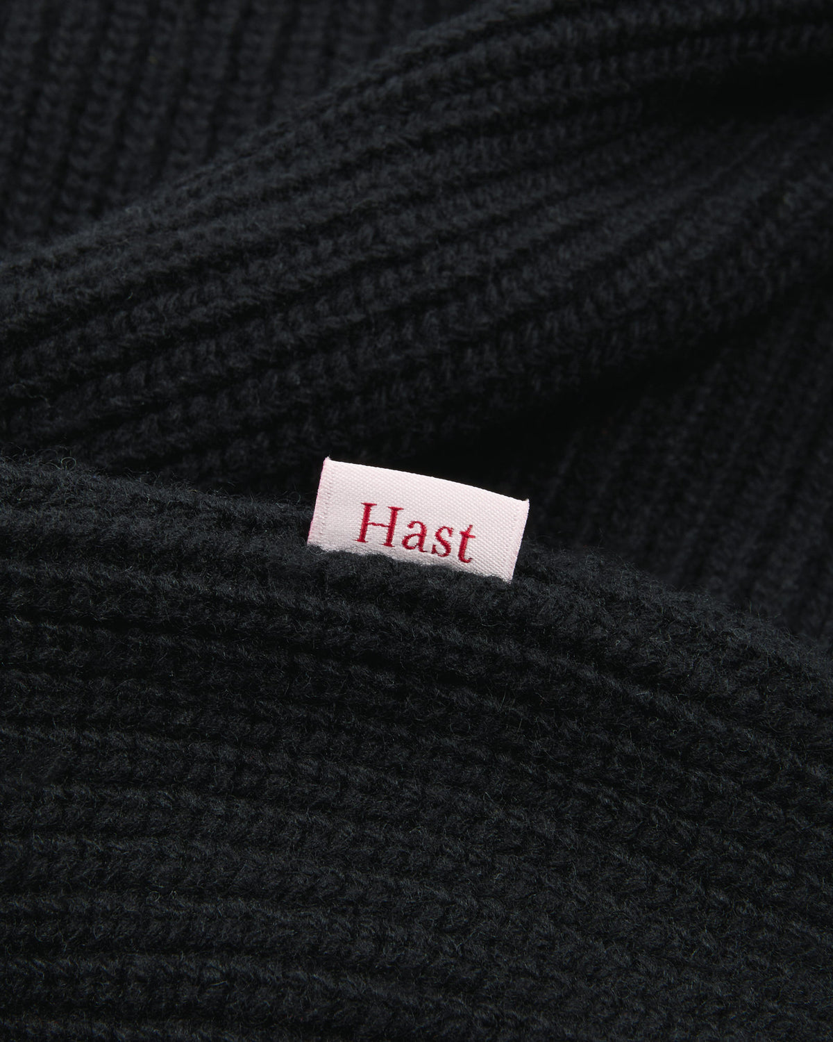 Pull col rond en laine vierge mérinos extrafine noir