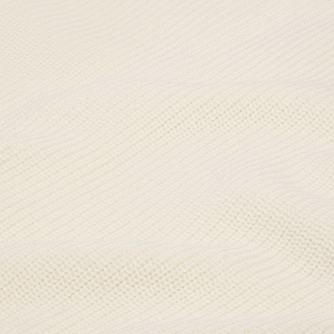 Cardigan en laine mérinos écru