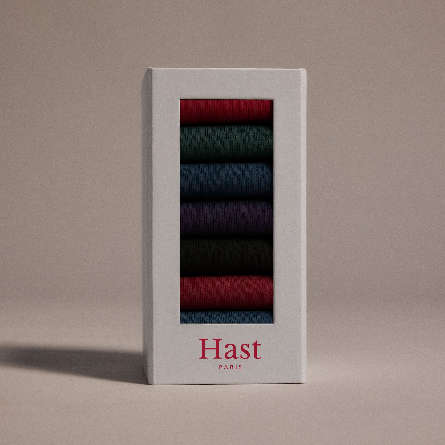 Weekly box of colored socks