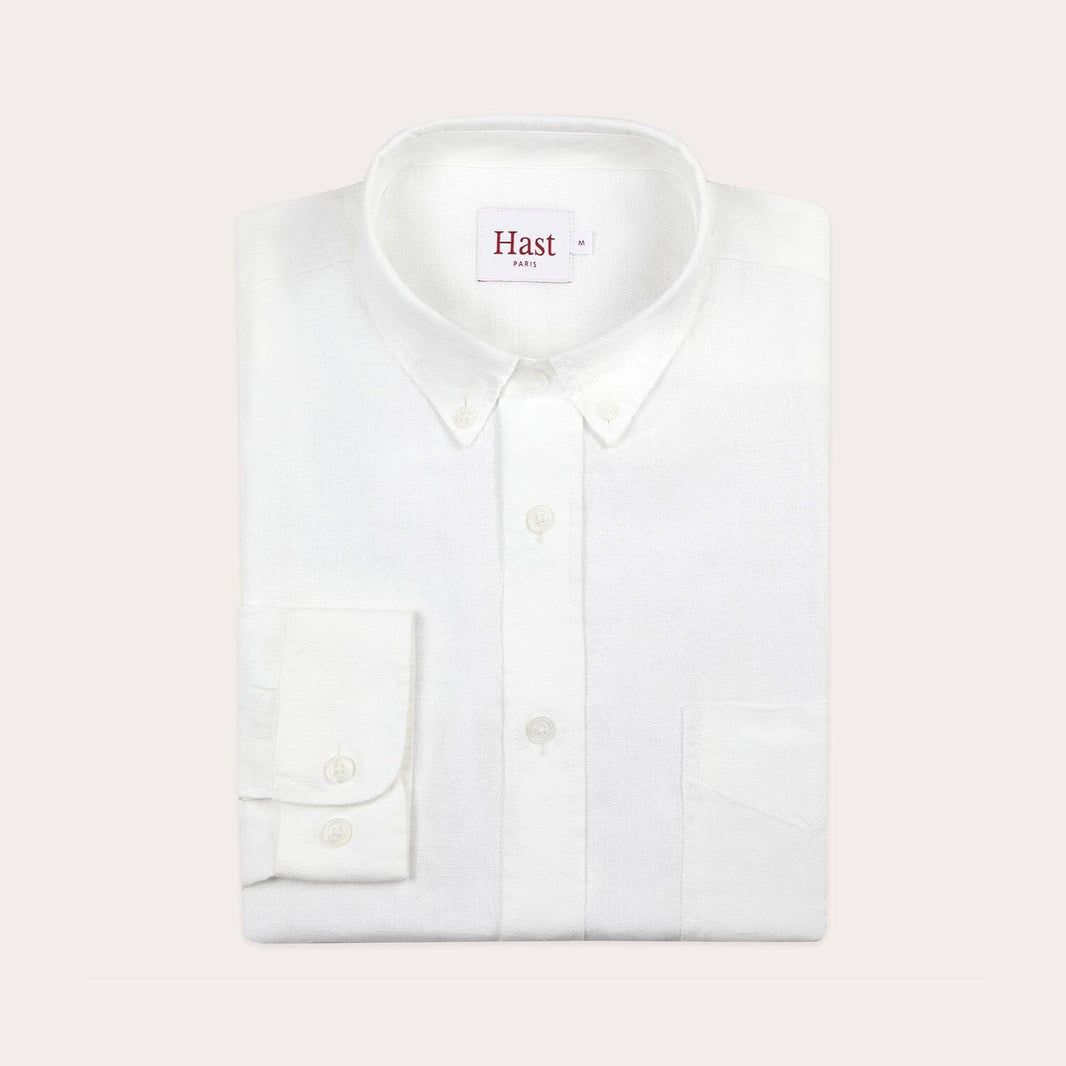 Chemise en lin blanche