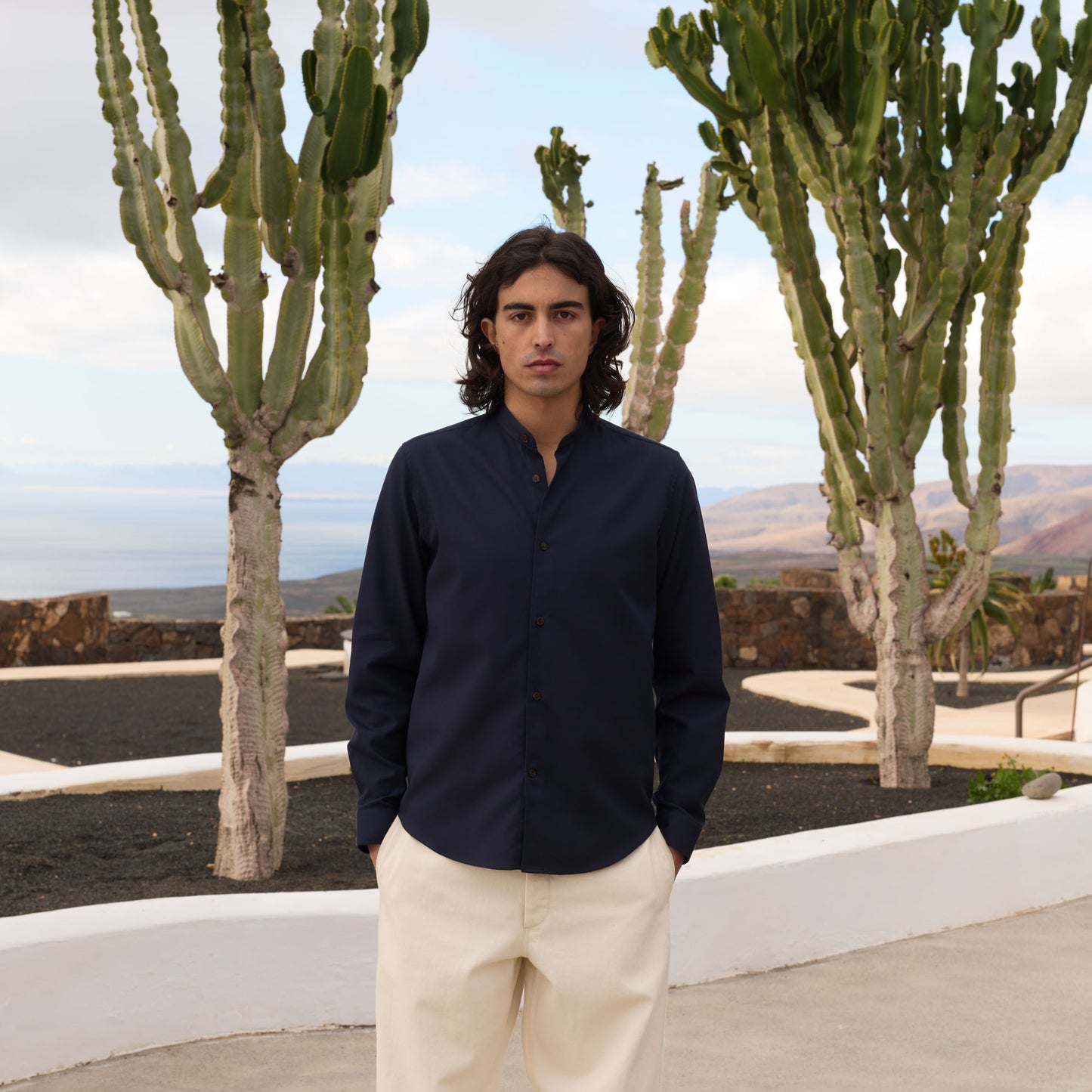 Navy Giro Inglese shirt