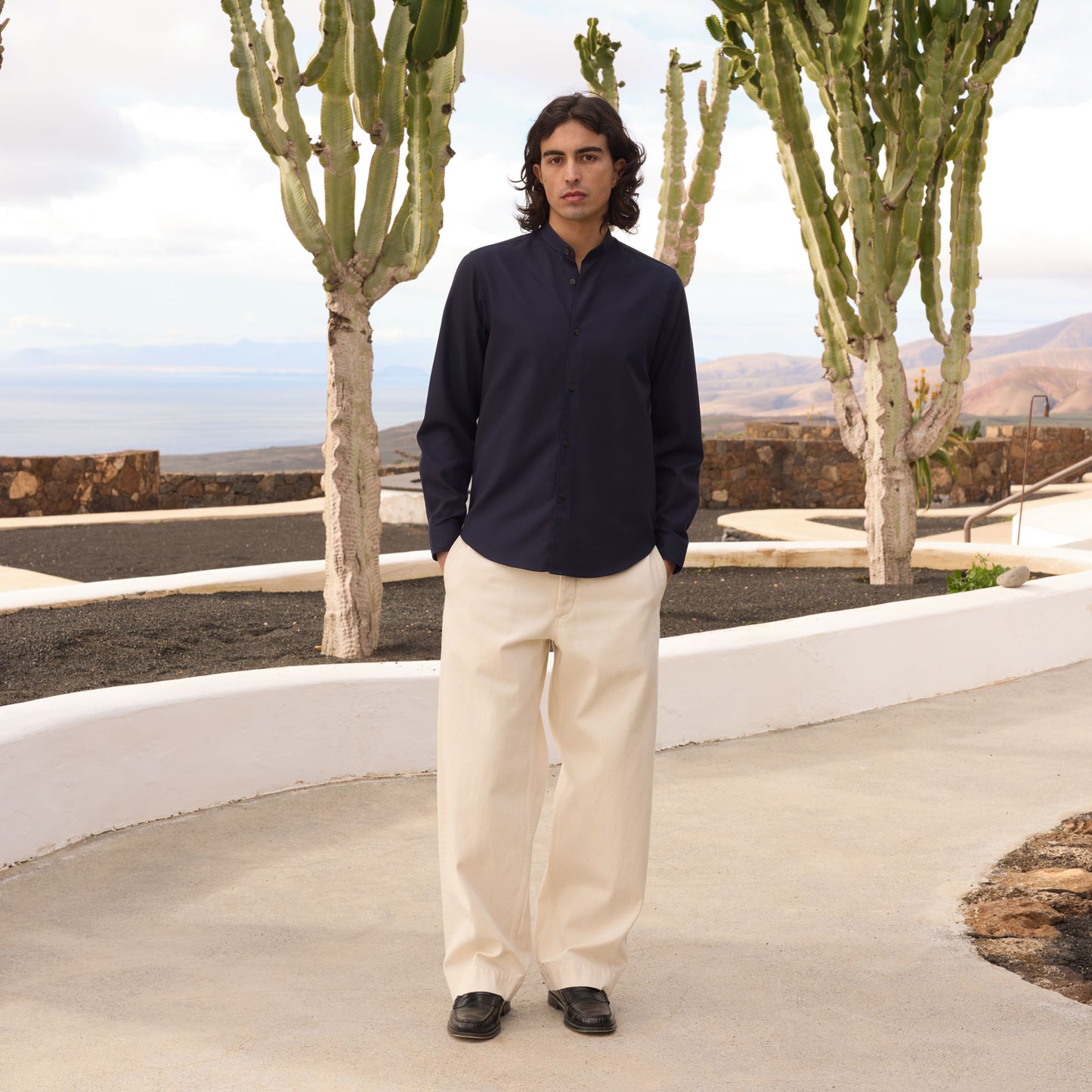 Navy Giro Inglese shirt