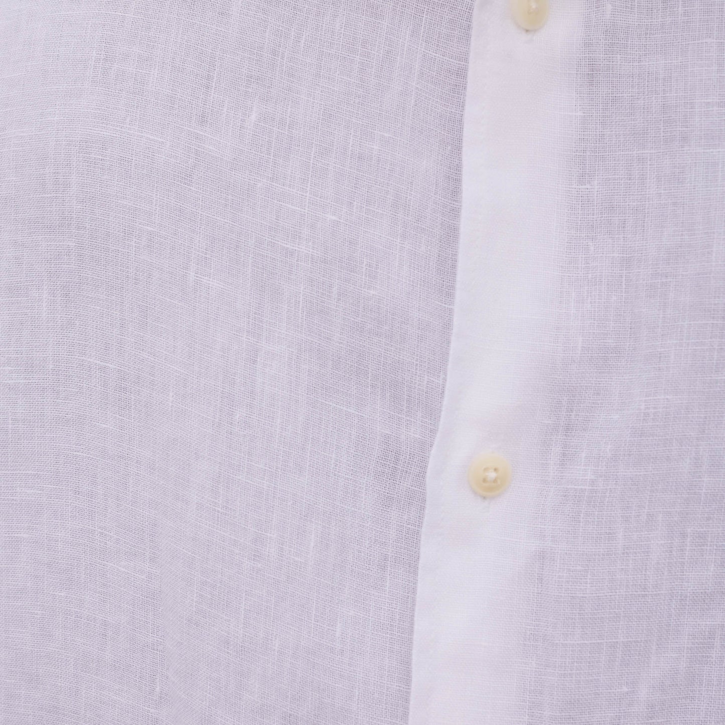 White linen mandarin collar shirt