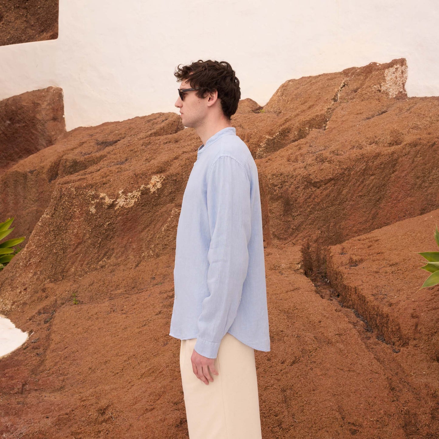 Light blue linen shirt