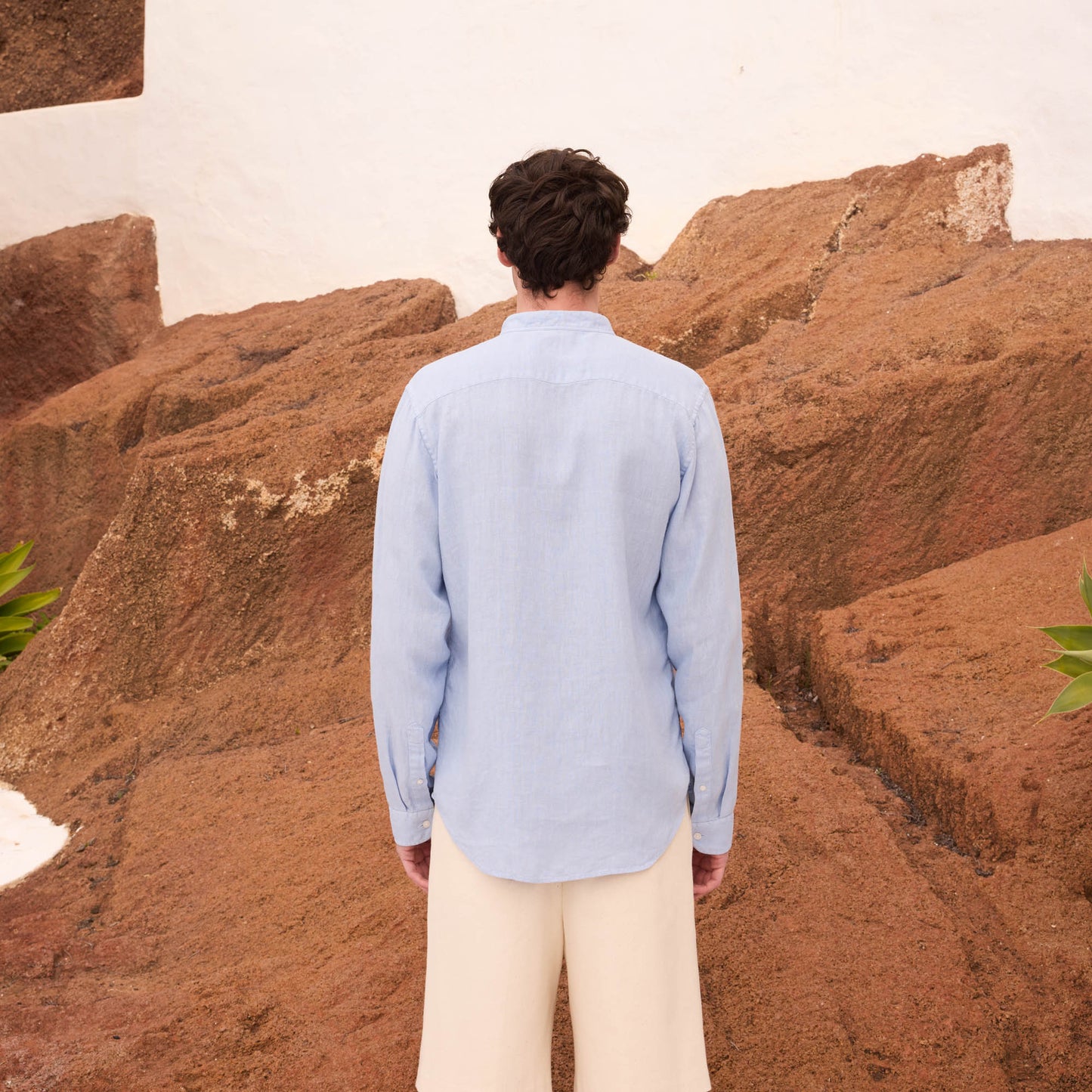 Light blue linen shirt