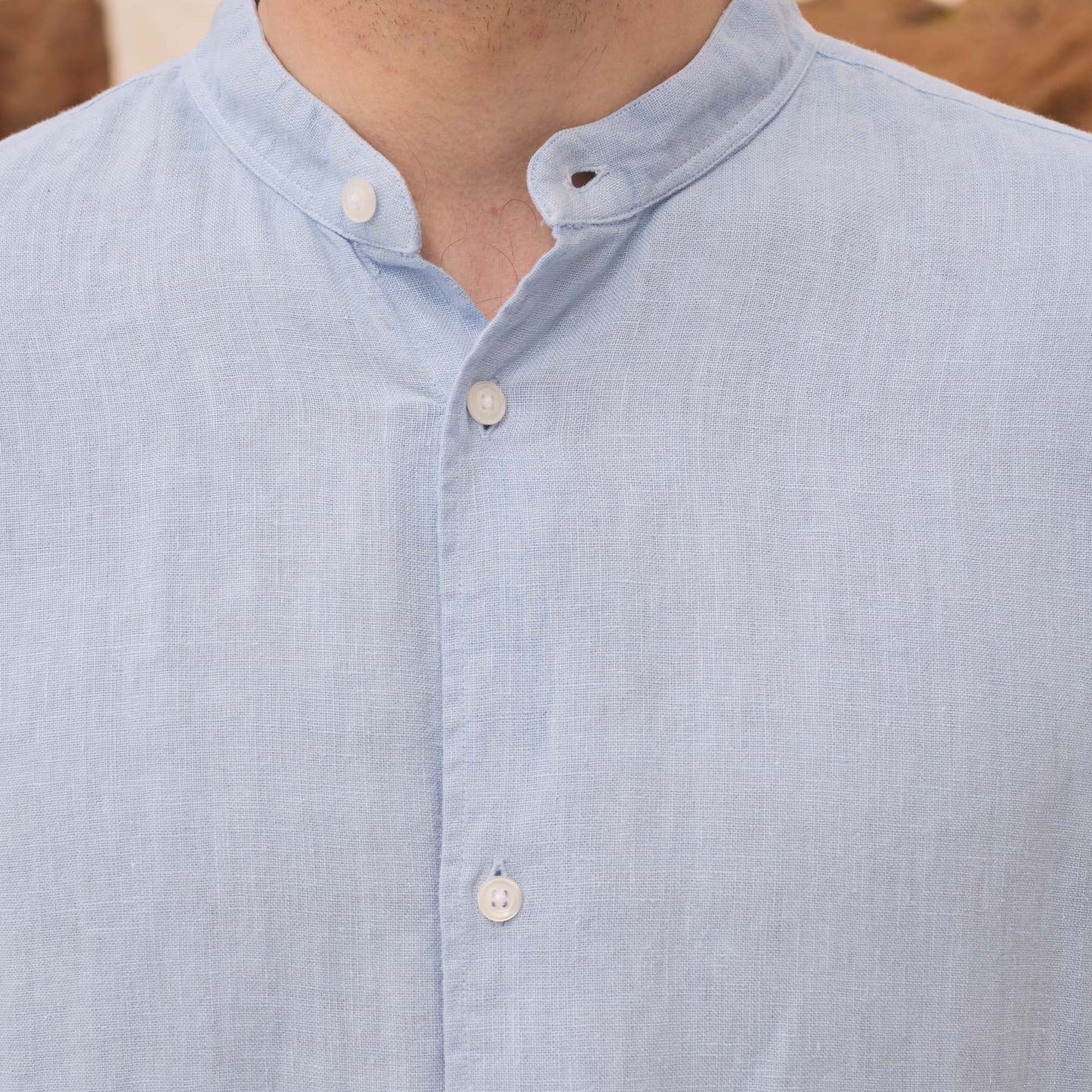 Light blue linen shirt