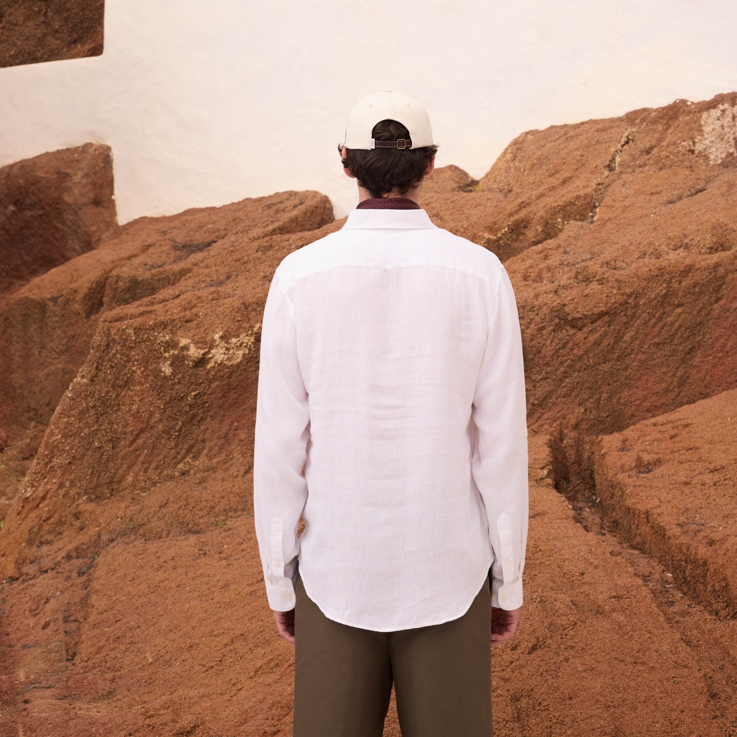 White linen shirt
