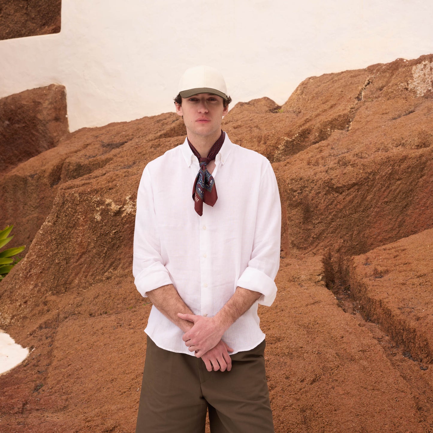 White linen shirt
