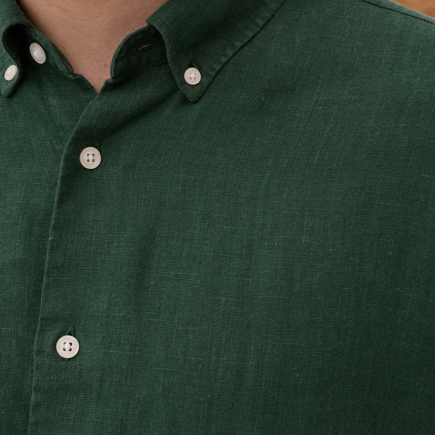 Emerald linen shirt