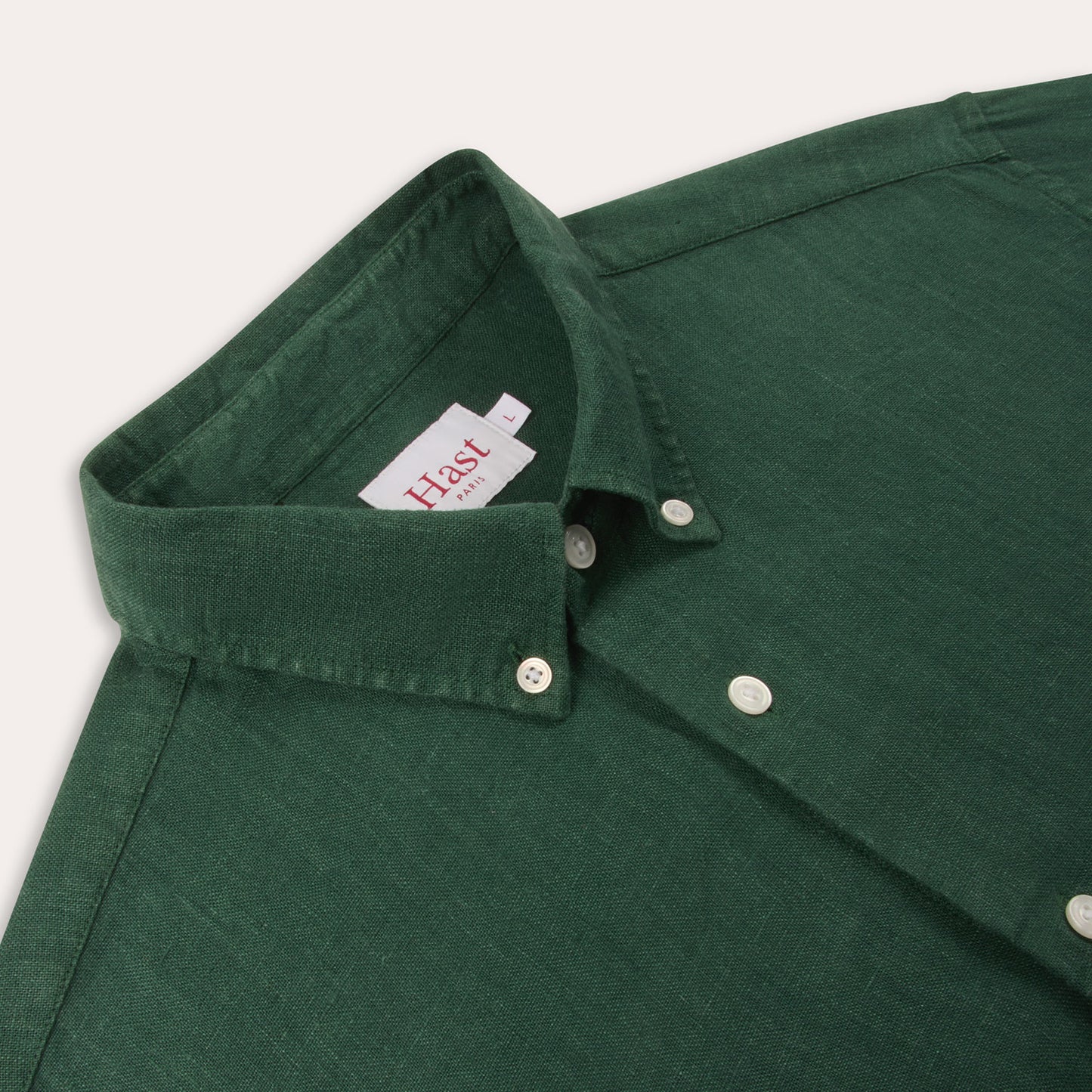 Emerald linen shirt