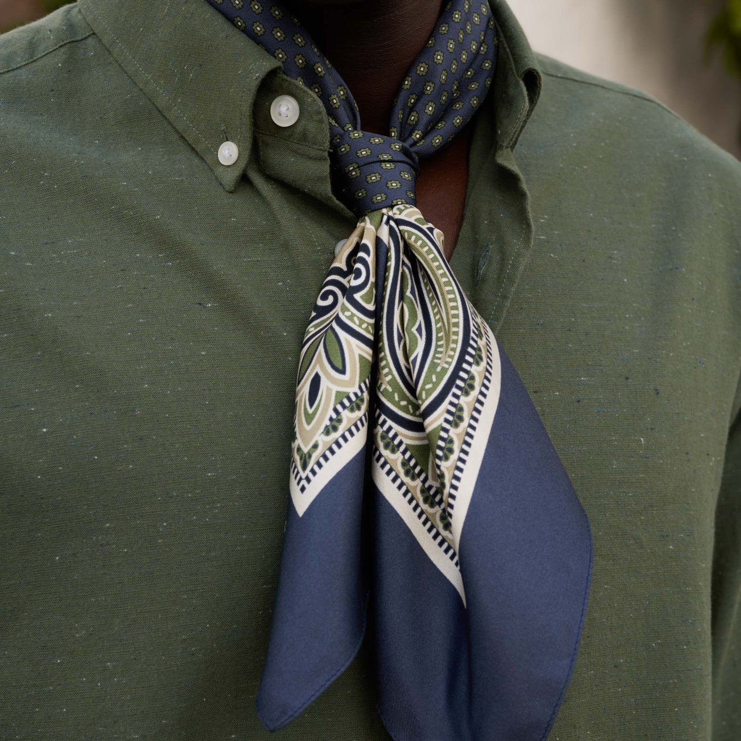 Green cotton shirt