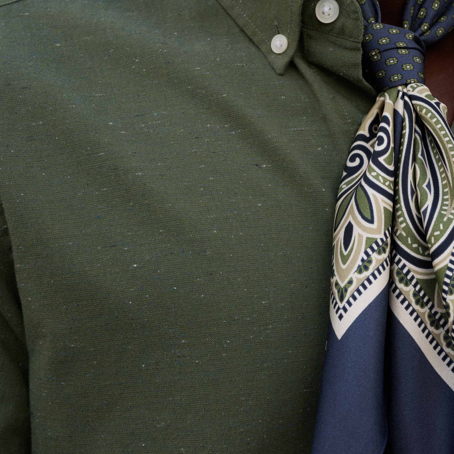Green cotton shirt