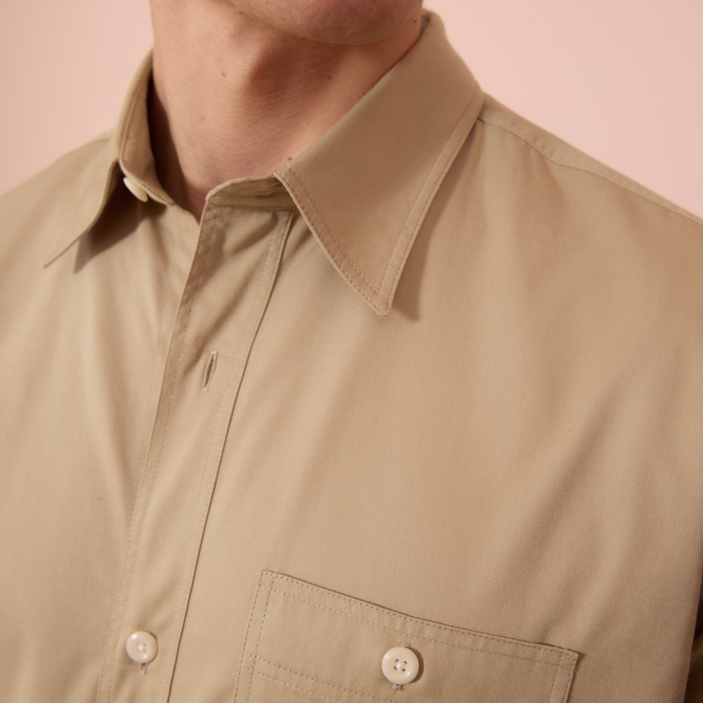 Beige military shirt