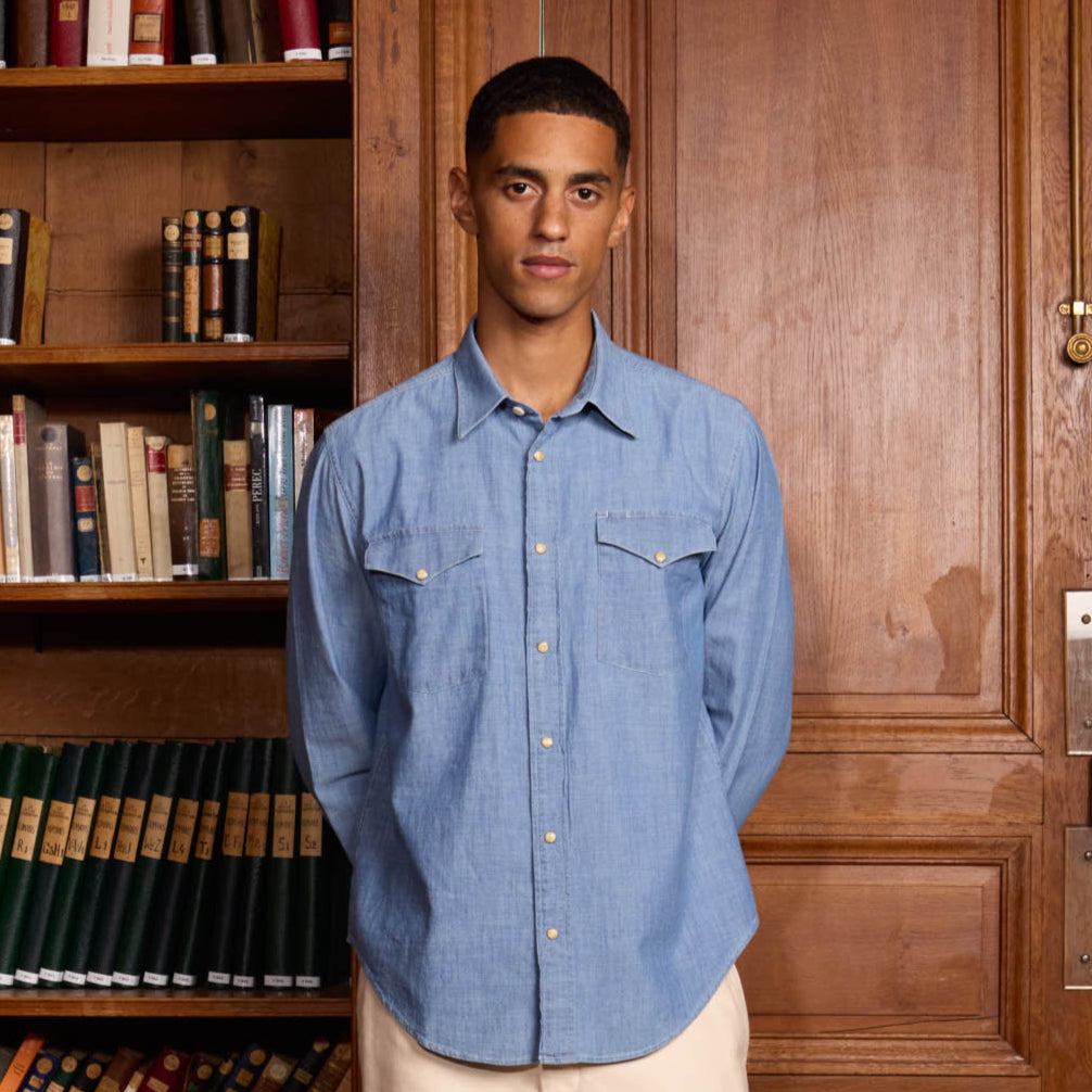 Chemise en chambray
