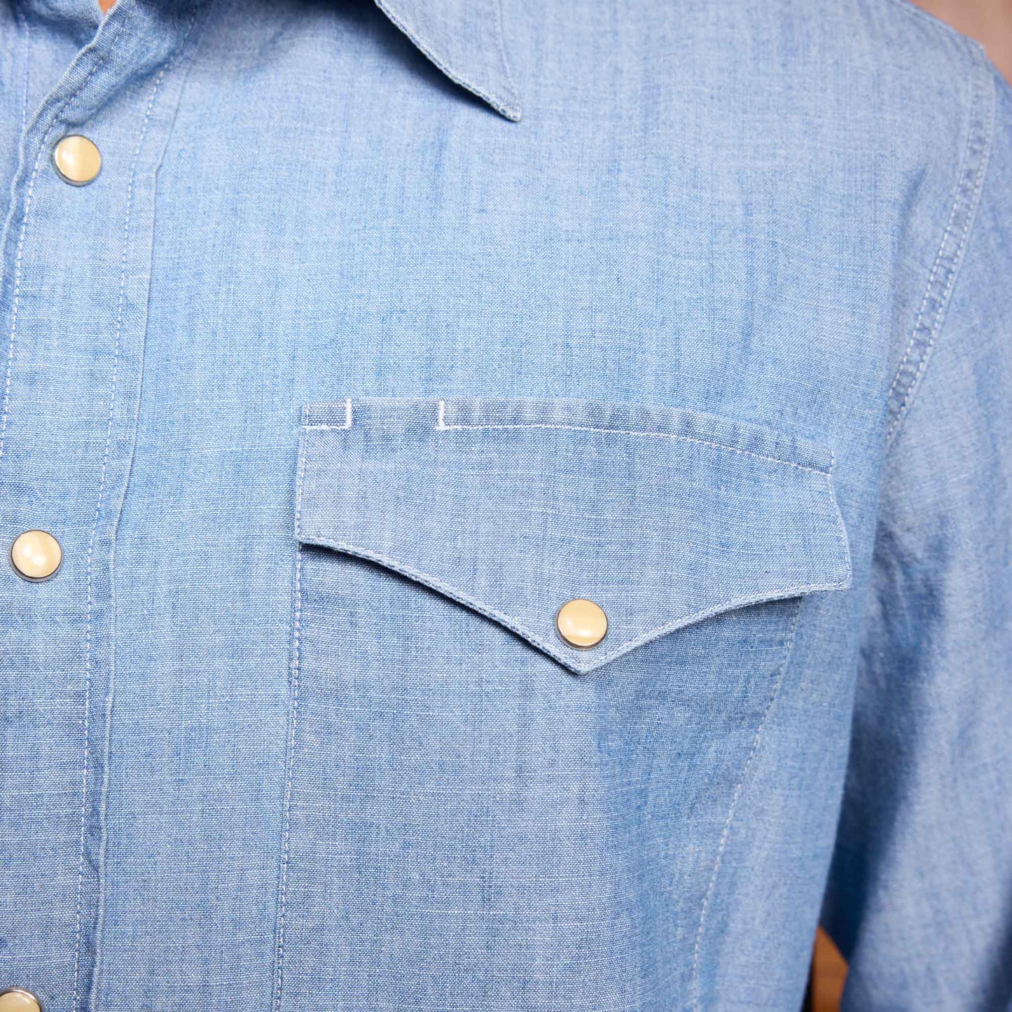 Chemise en chambray