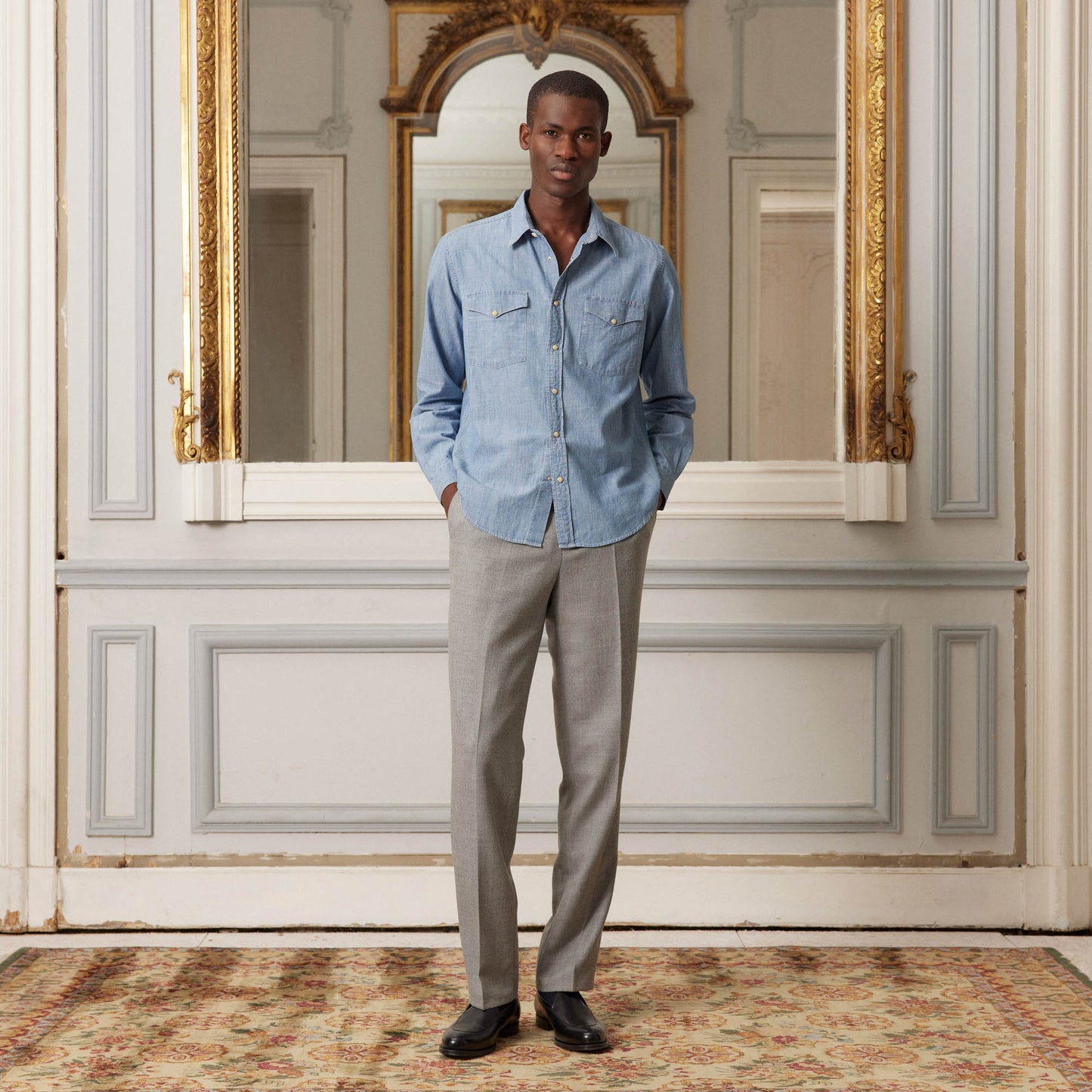 Chemise en chambray