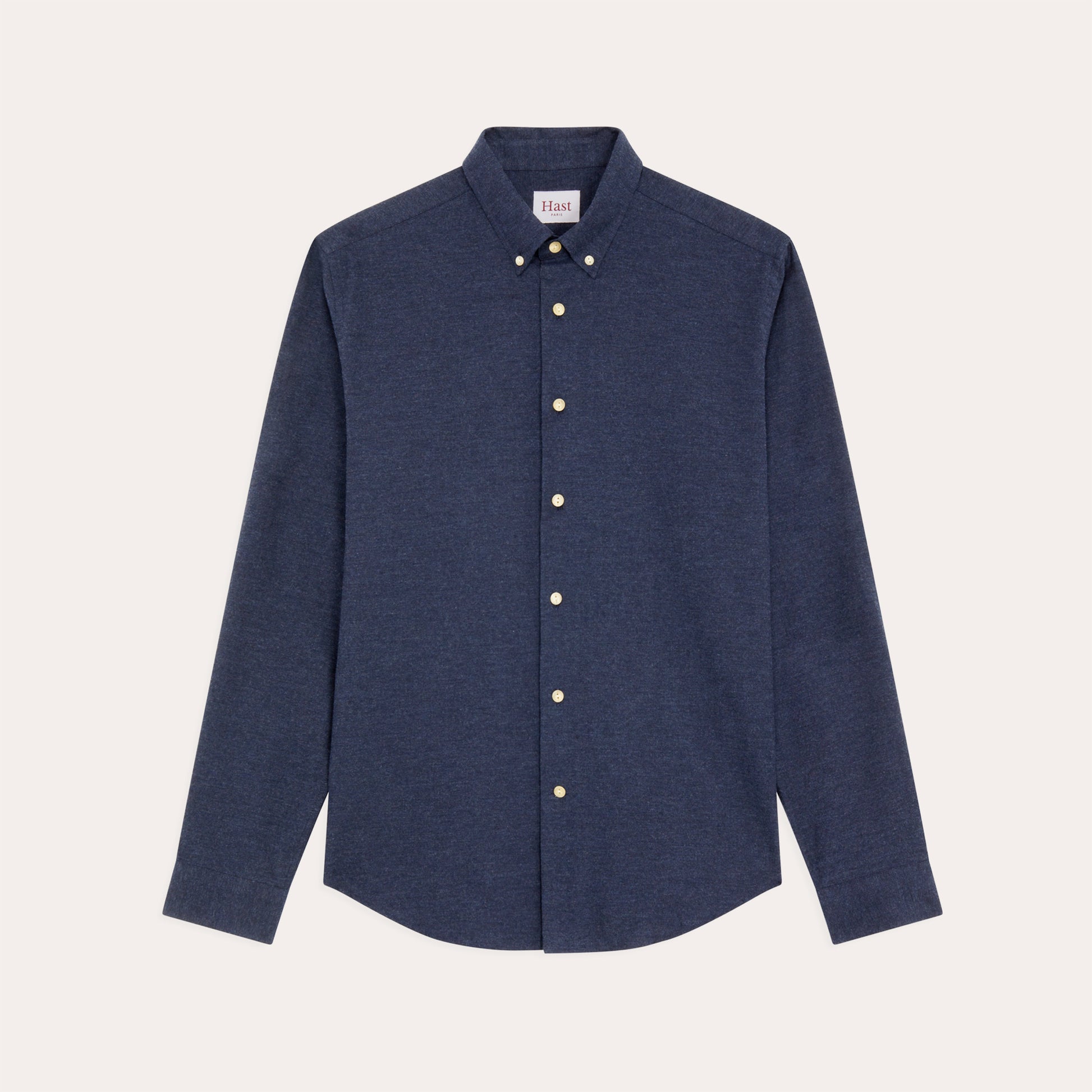 Chemise en flanelle bleu nuit