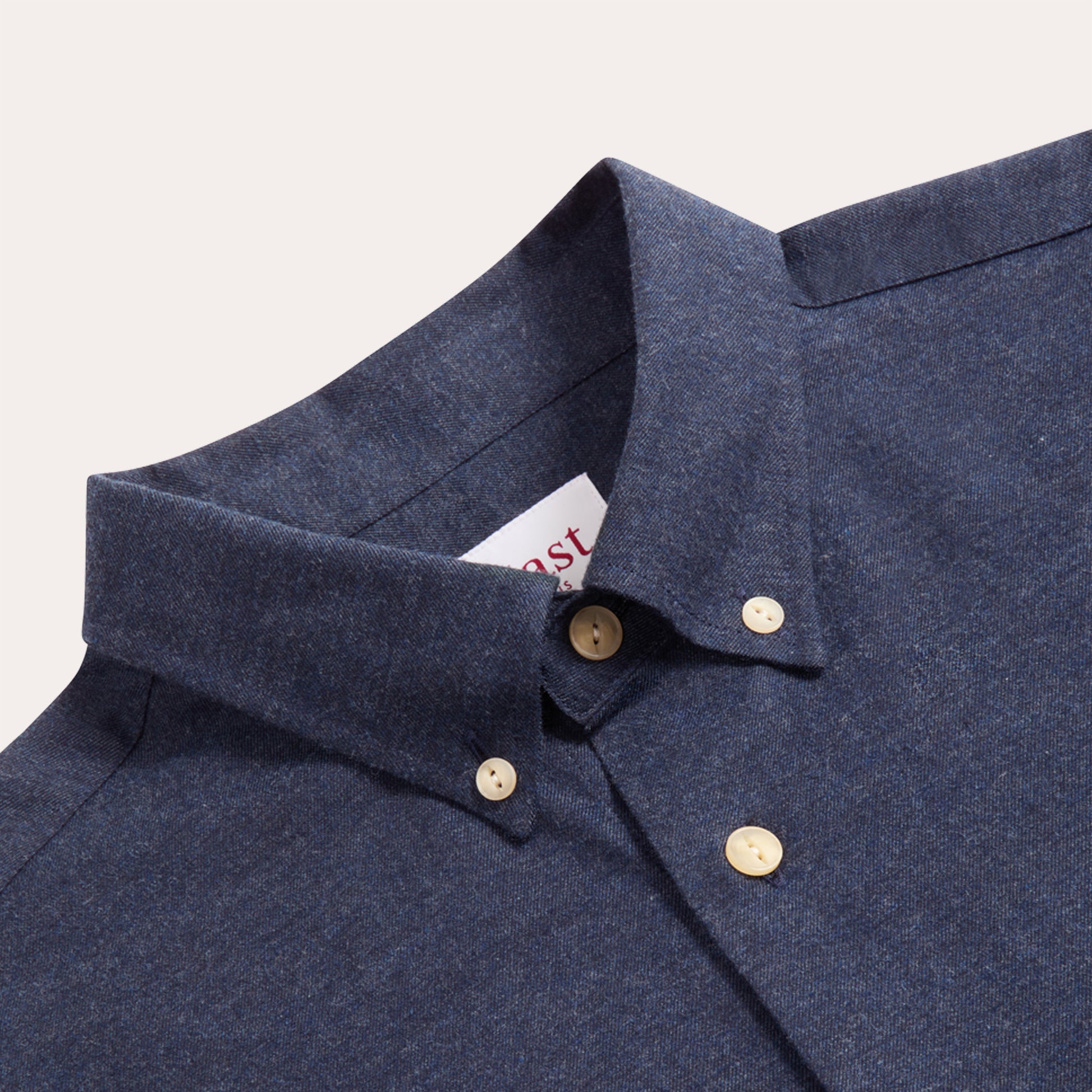 Chemise en flanelle bleu nuit