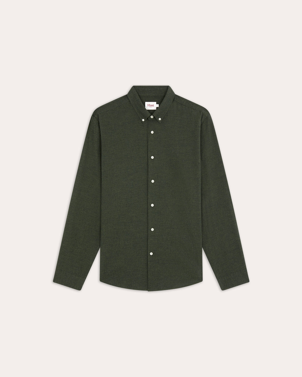 Chemise en flanelle verte à micro-chevrons