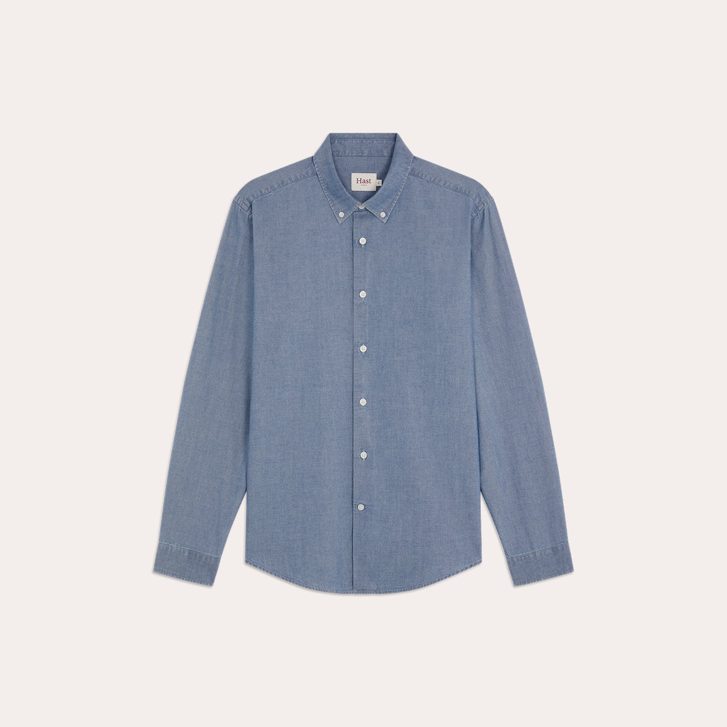 Chemise en oxford bleu indigo